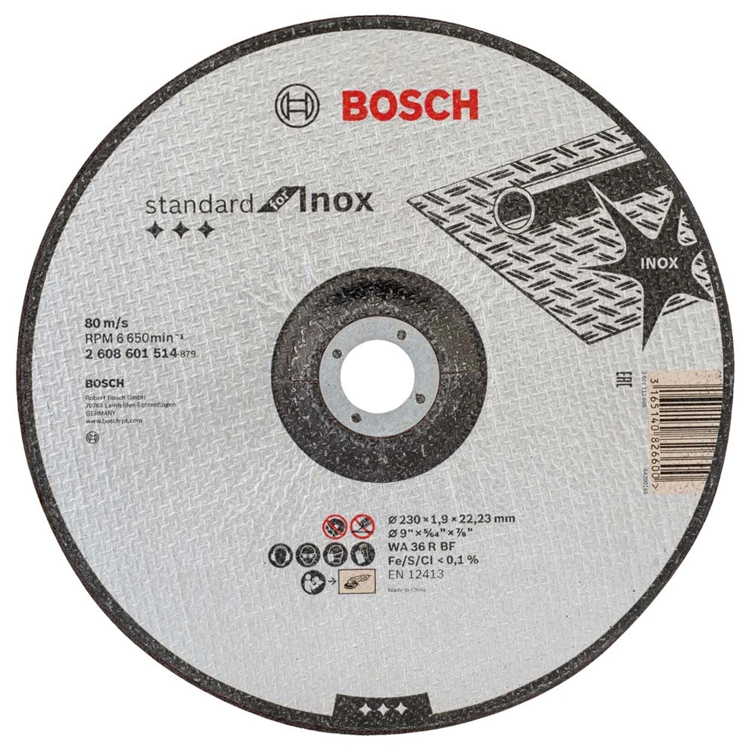 Bosch Professional Tarcza do cięcia stali inox 230 mm
