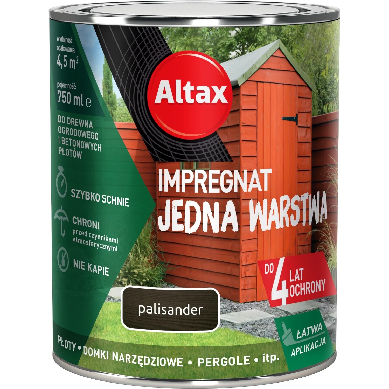 Altax Impregnat jedna warstwa palisander - 0,75L