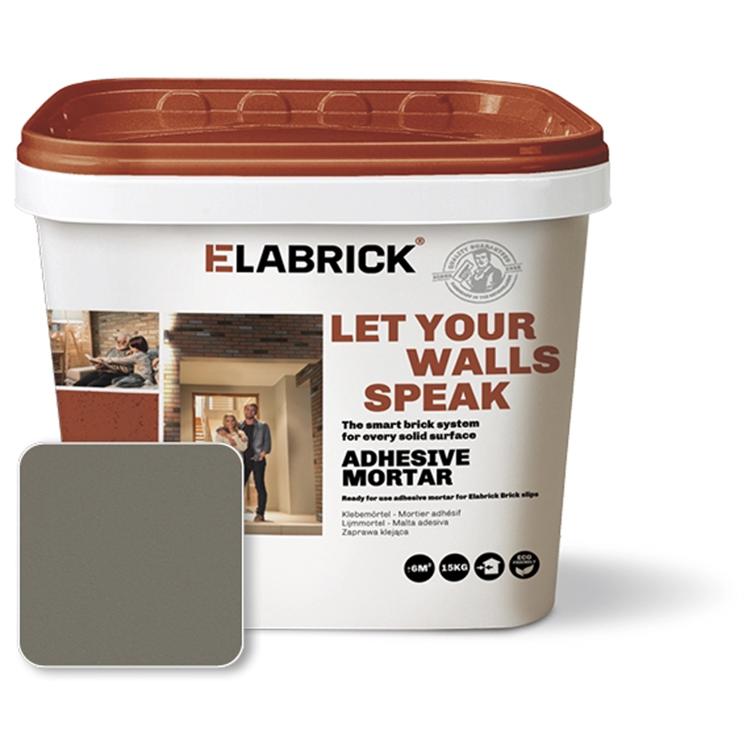 Elabrick Klej - Fuga szary cementowy 15 kg