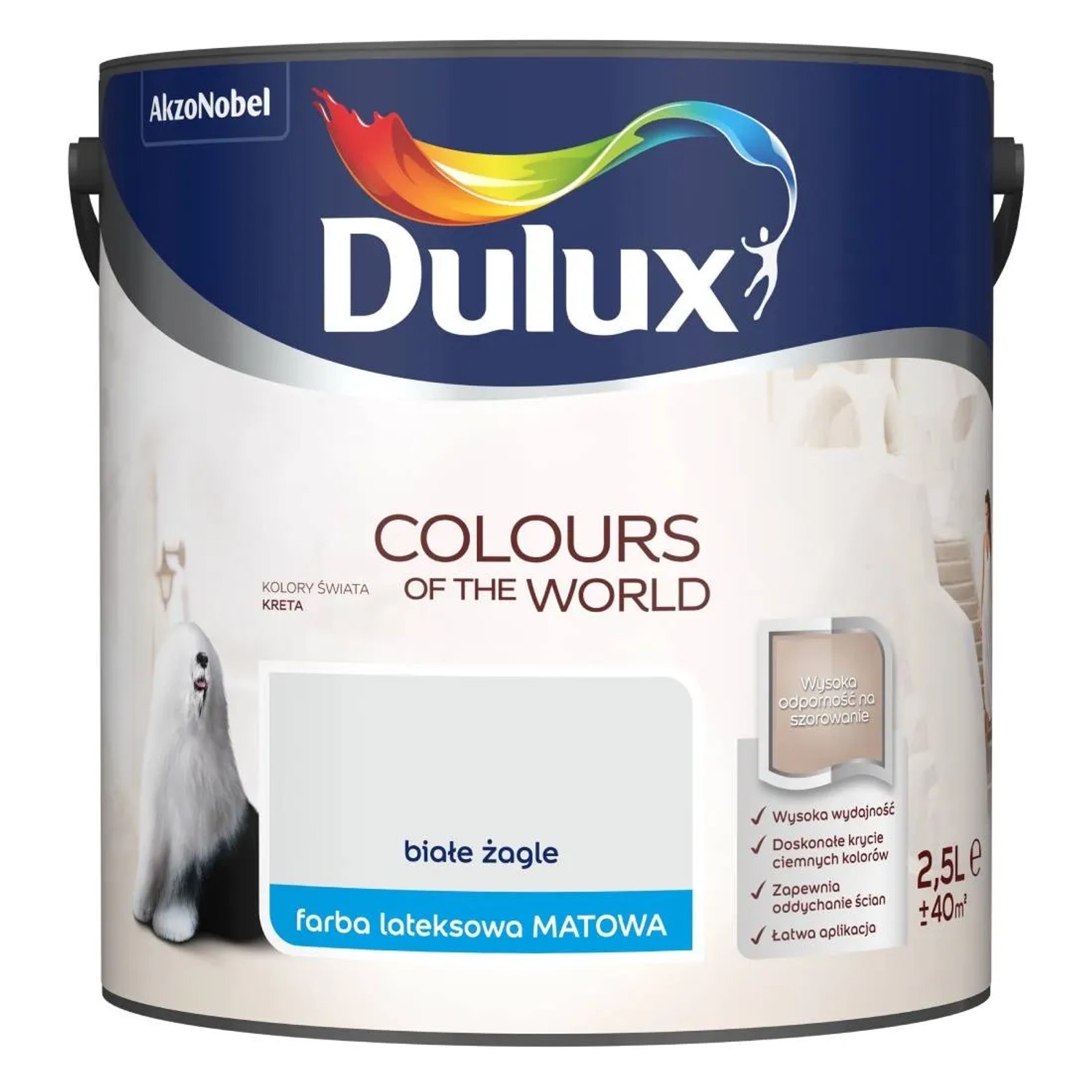 Farba Dulux Kolory Świata białe żagle 2,5 l
