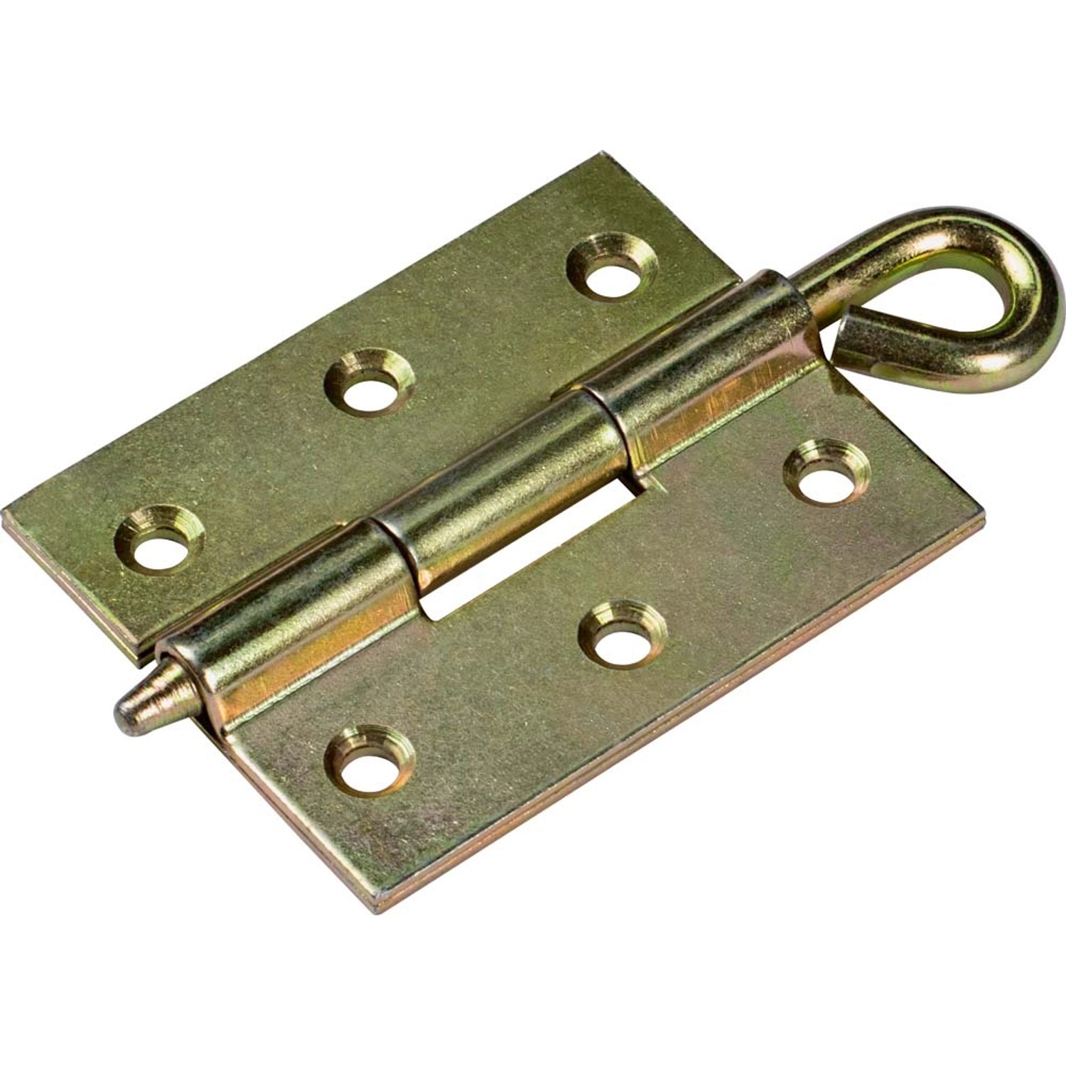 Zawias luźny trzpień z oczkiem 70 mm x 55 mm ocynkowany na żółto
