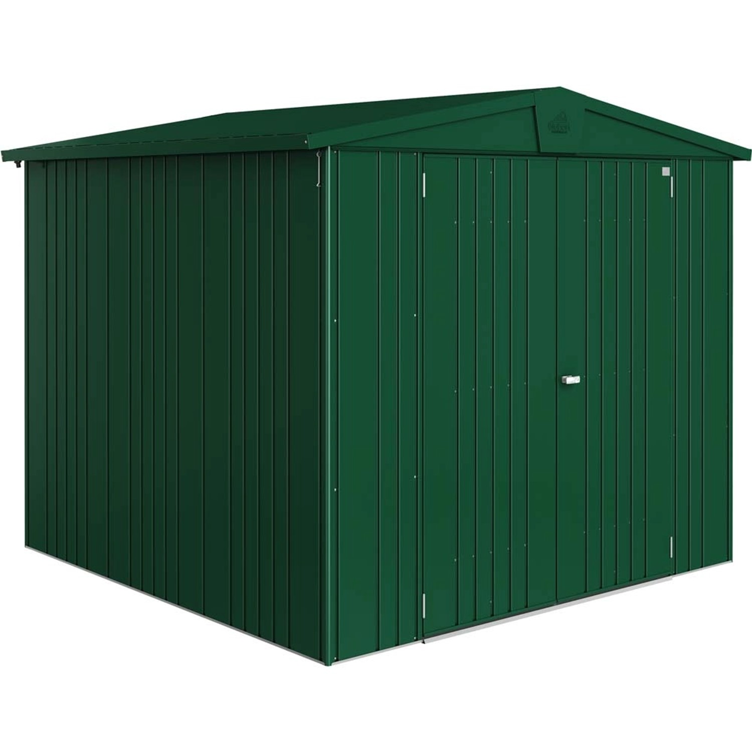 Biohort Domek ogrodowy ciemnozielony drzwi podwójne - 244 x 228 cm