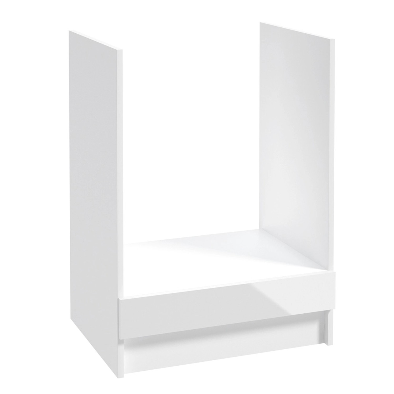 Defra Szafka kuchenna dolna do zabudowy piekarnika NAPOLI biel/chrom 60 cm