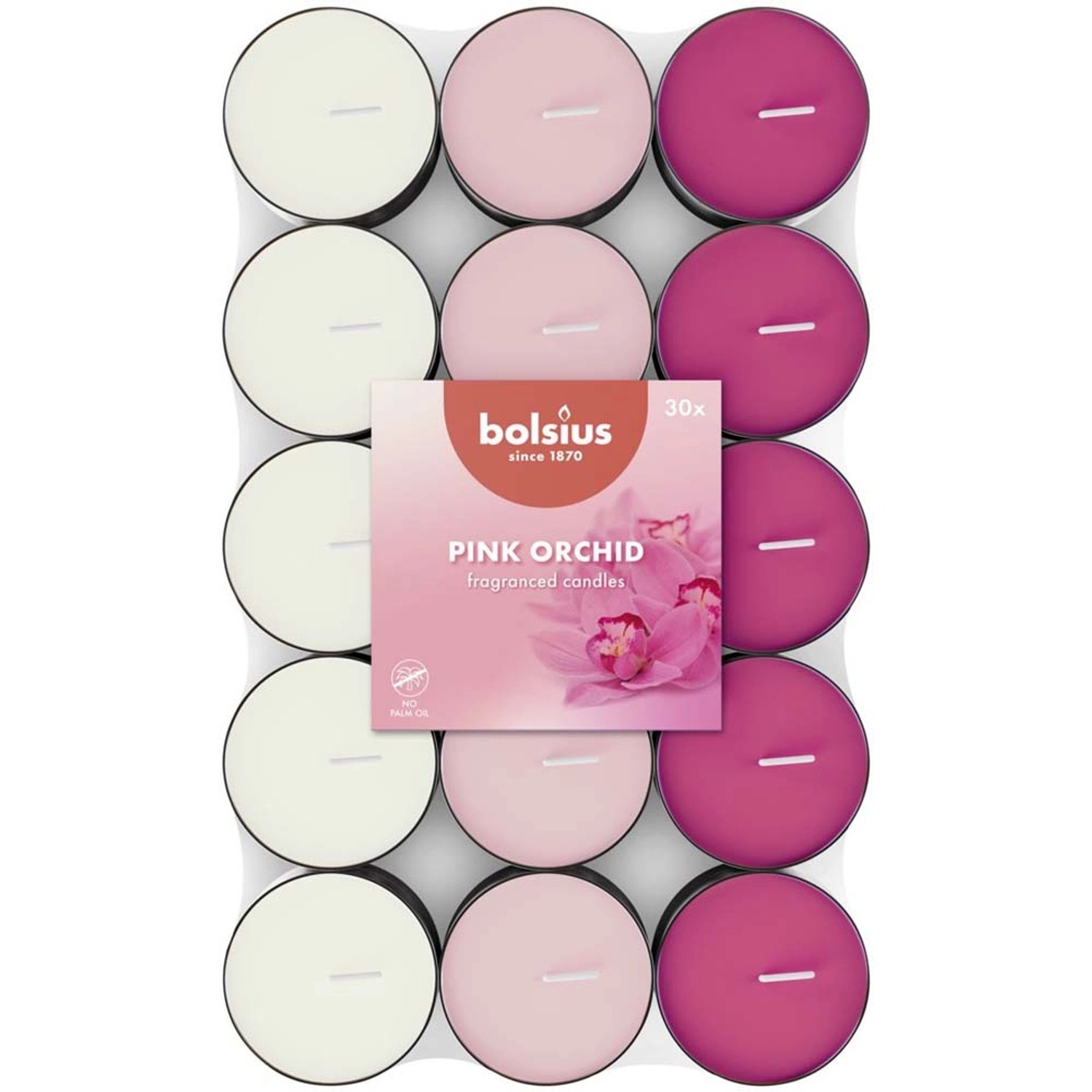 Świeca Tea Light zapachowa orchidea 3,5h - 30 szt.