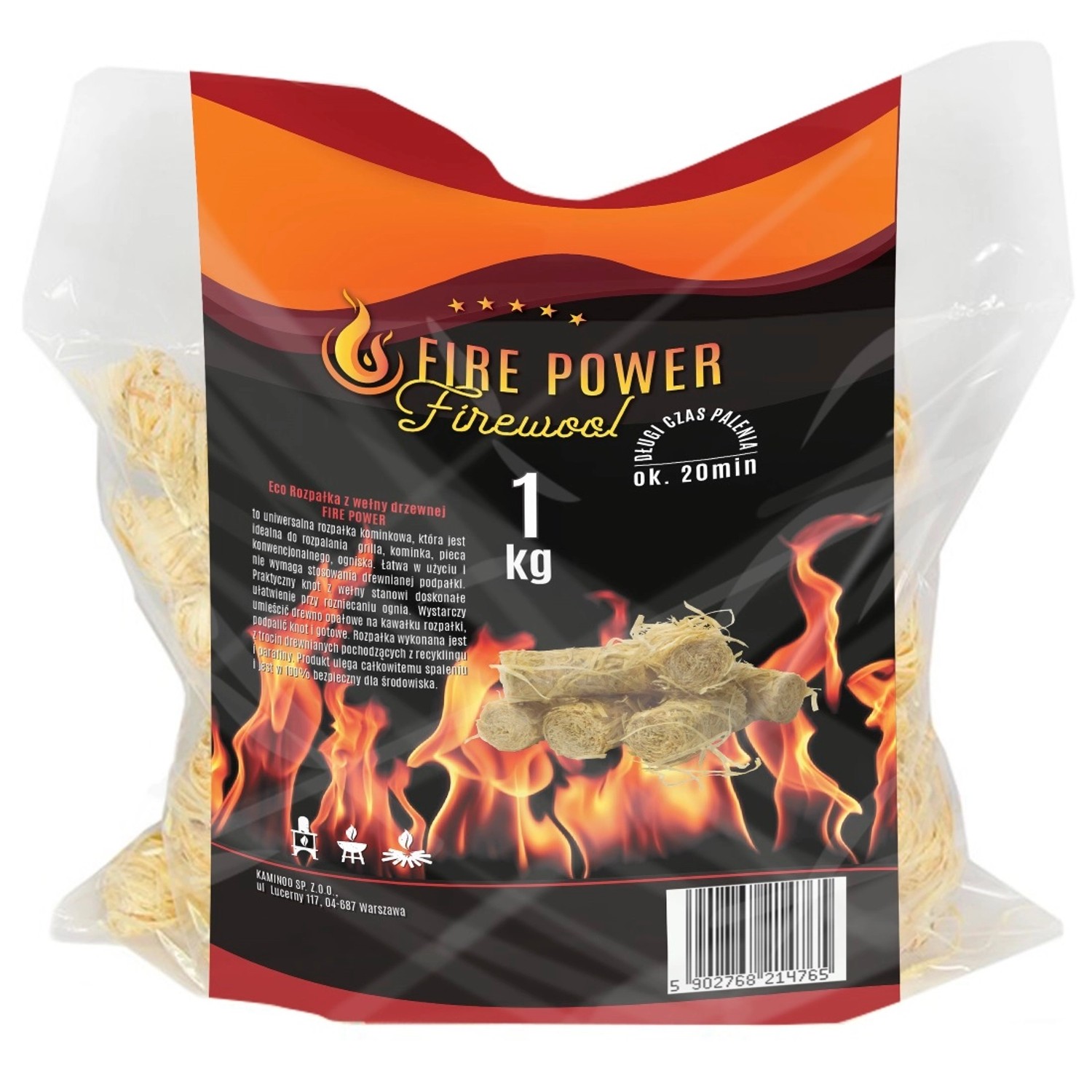 Podpałka ECO z wełny drzewnej 10 szt.