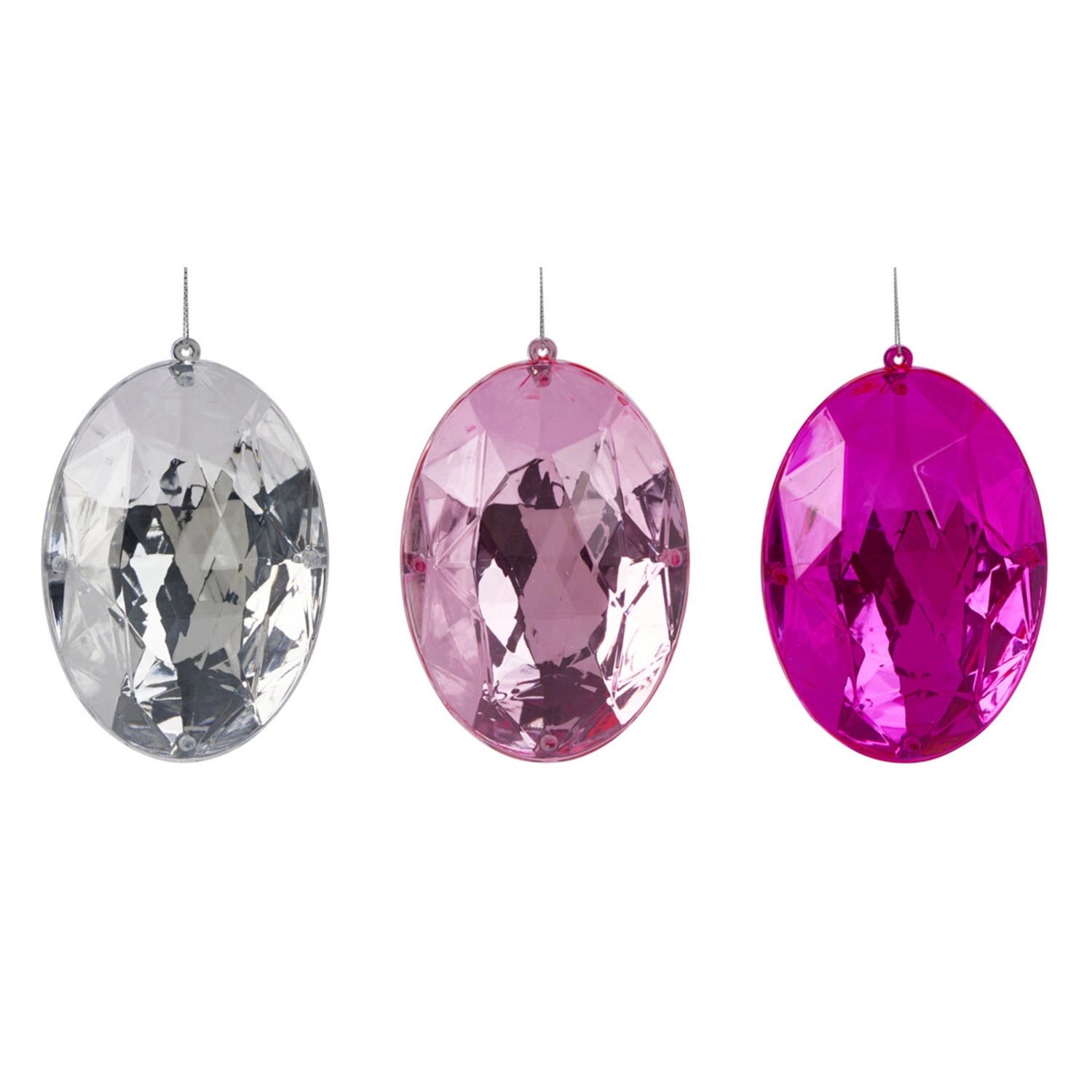 Zawieszka diament, mix - 10x6 cm