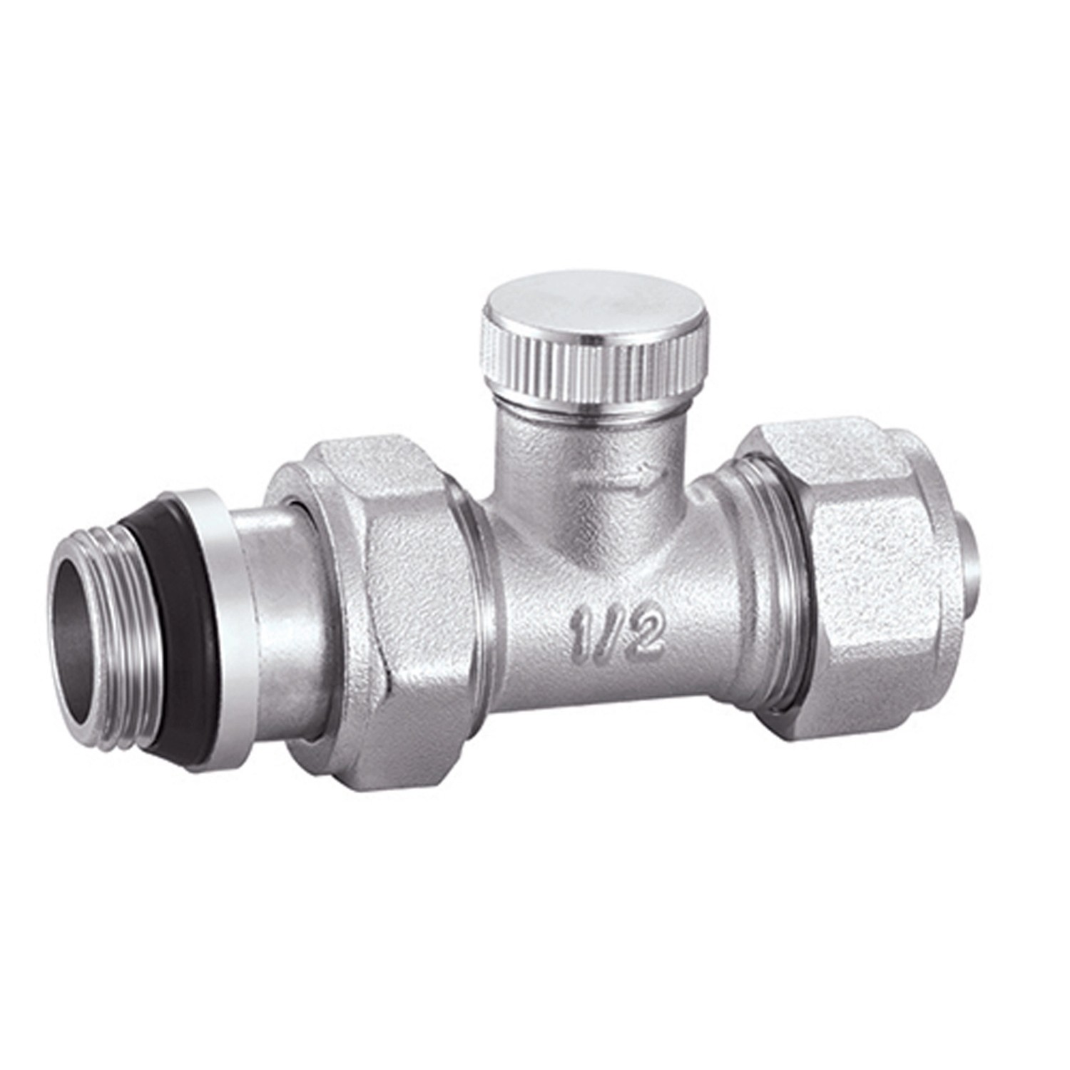 Hydroland Zawór grzejnika prosty powrotny PEX 1/2x16