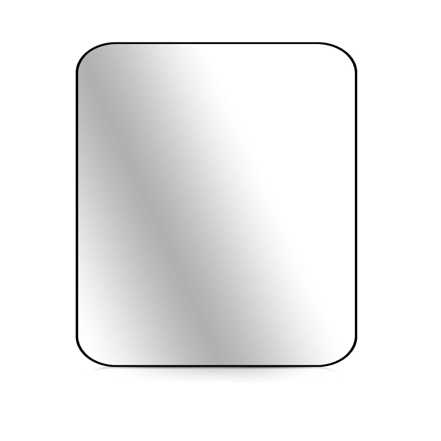 Lustro bez LED Tender Line czarna rama 80x60