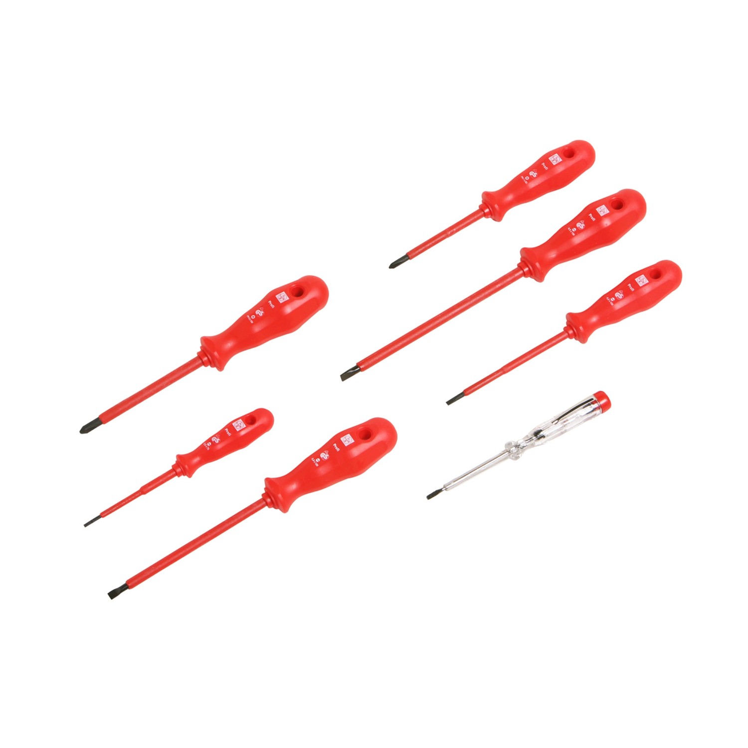 LUX Zestaw wkrętaków VDE 7-częściowy