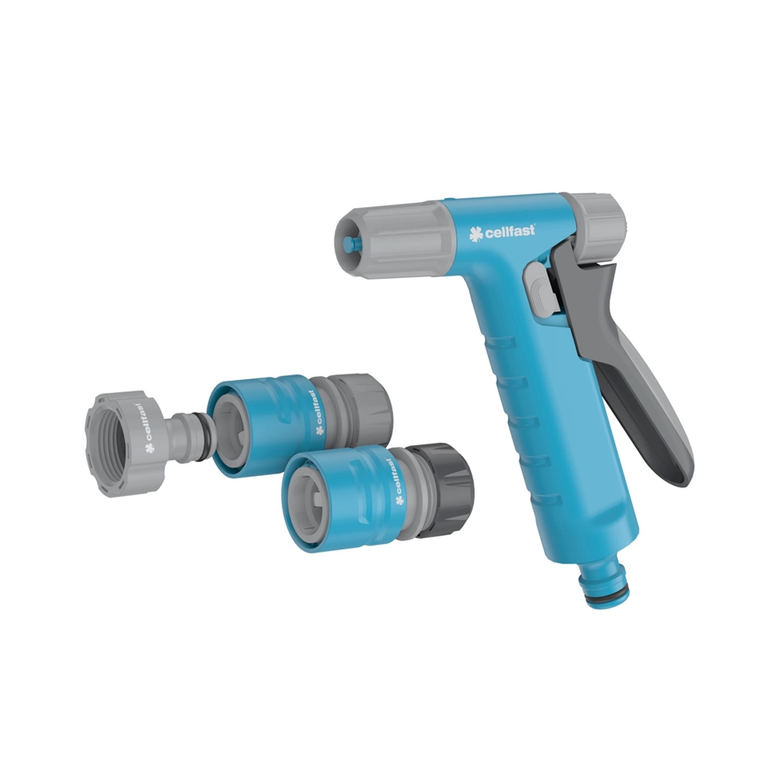 Cellfast Zestaw ze zraszaczem pistoletowym Hydron 1/2" - 5/8"