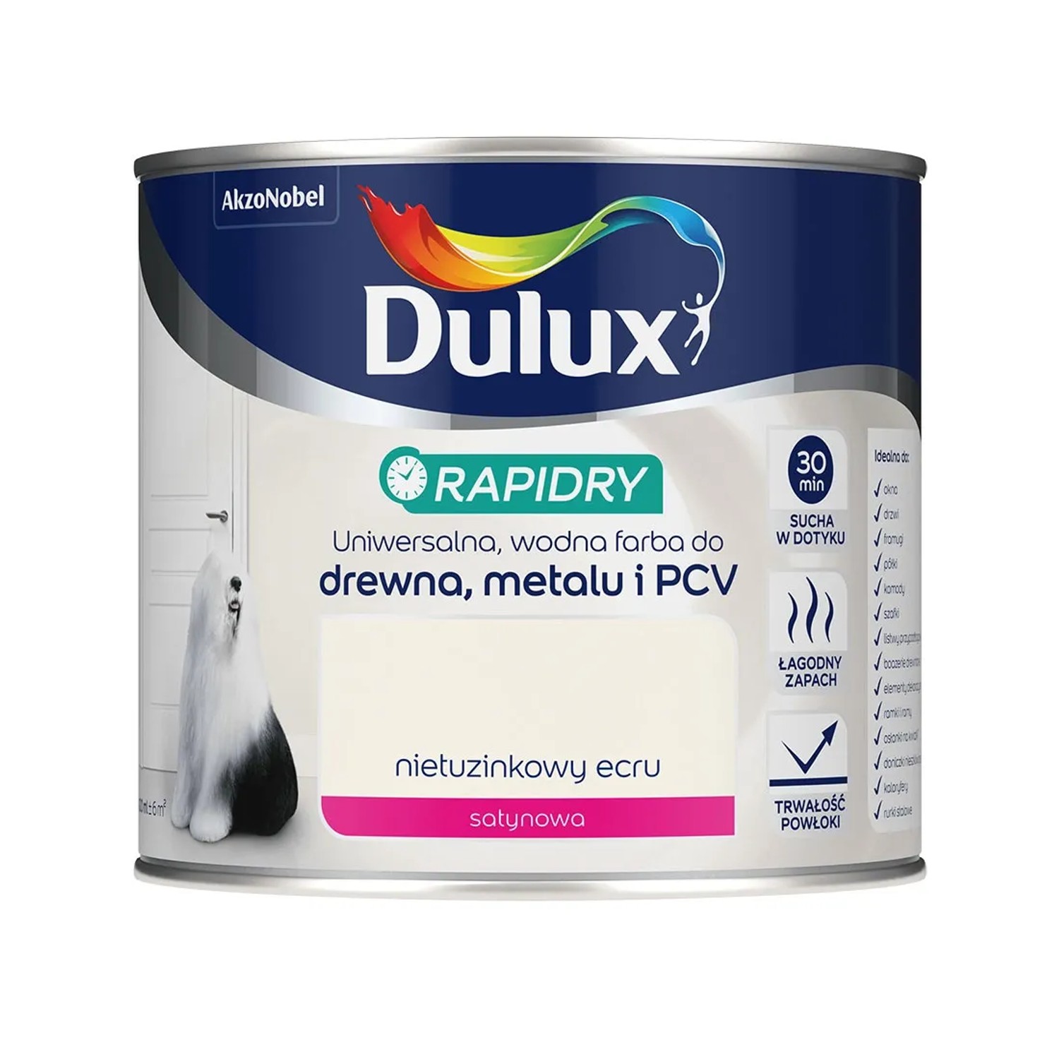 Dulux Farba akrylowa Rapidry nietuzinkowy ecru 400 ml