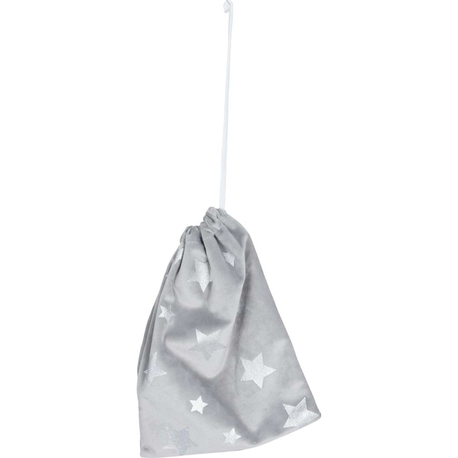 Woreczek świateczny szary - 24 cm