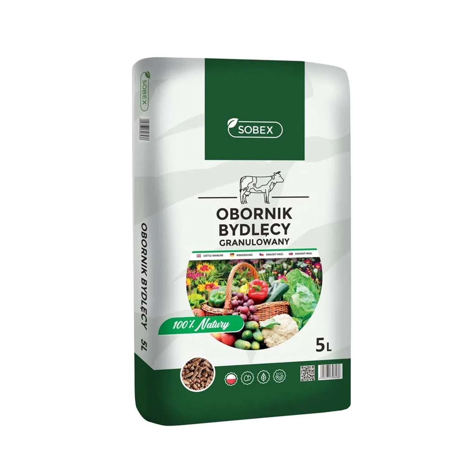 Sobex Obornik bydlęcy granulowany 5 L.