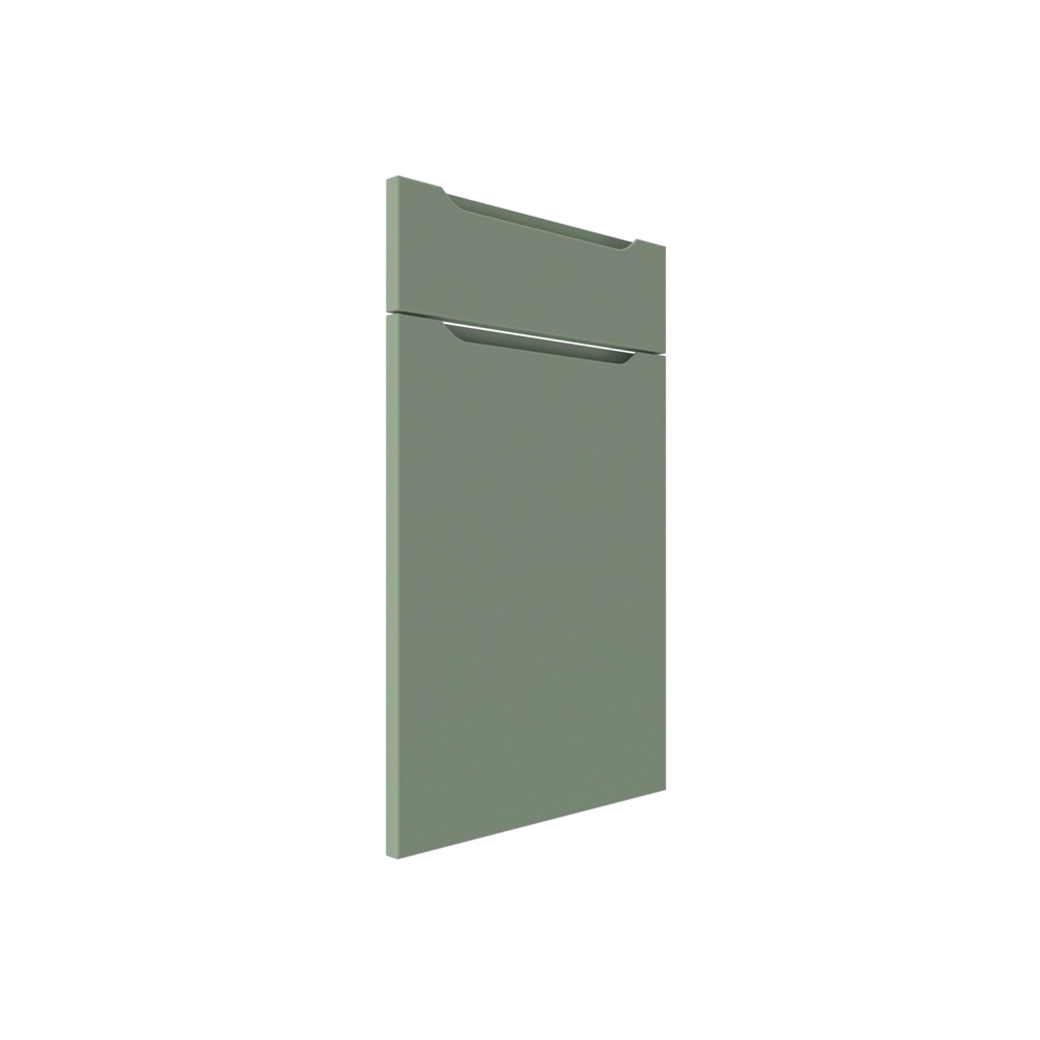 Dwa fronty do szafki z szufladami Salerno 40 cm oliwka mat