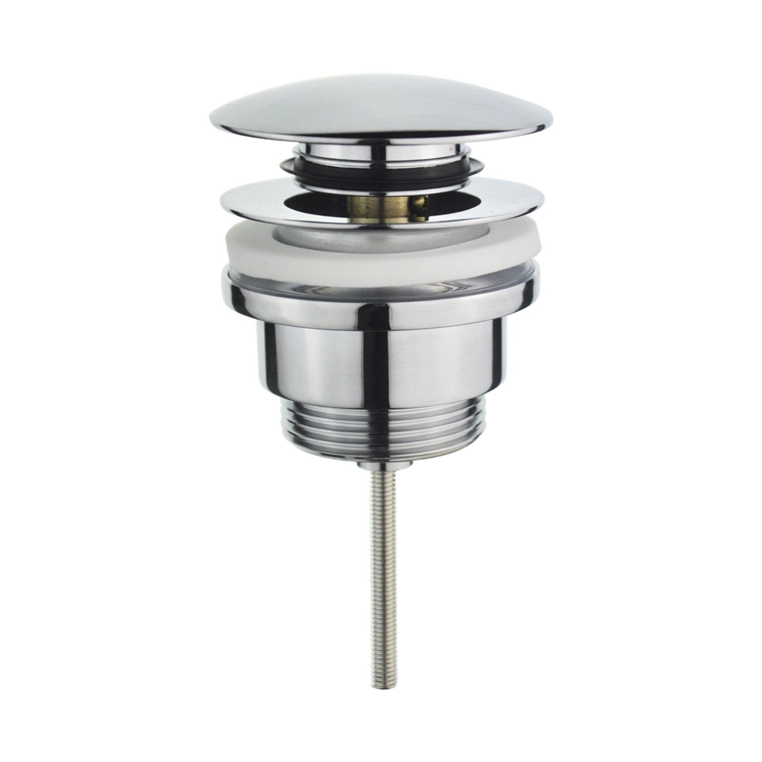 Korek klik-klak do umywalki z przelewem chrom