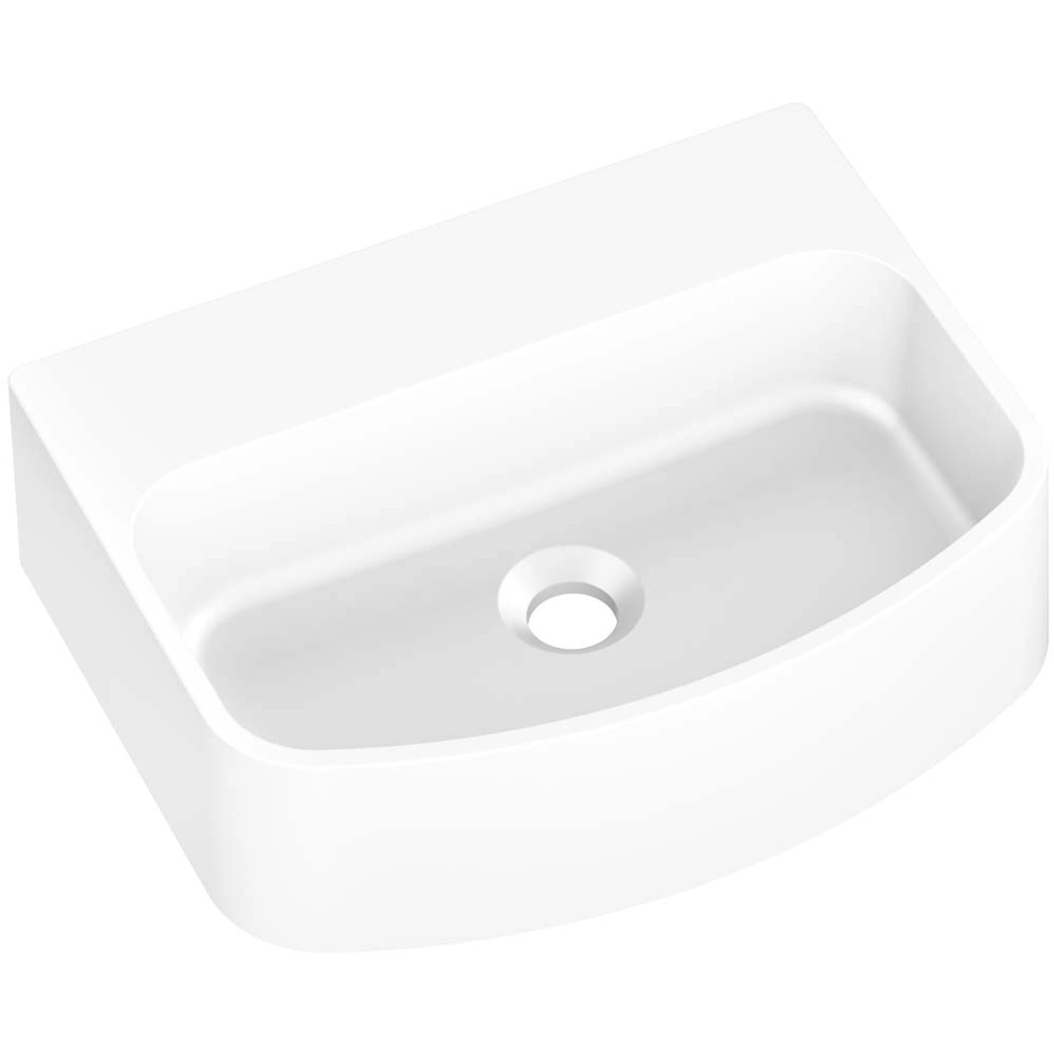 Axis Umywalka MOLAT 45 nablatowa granitowa biała