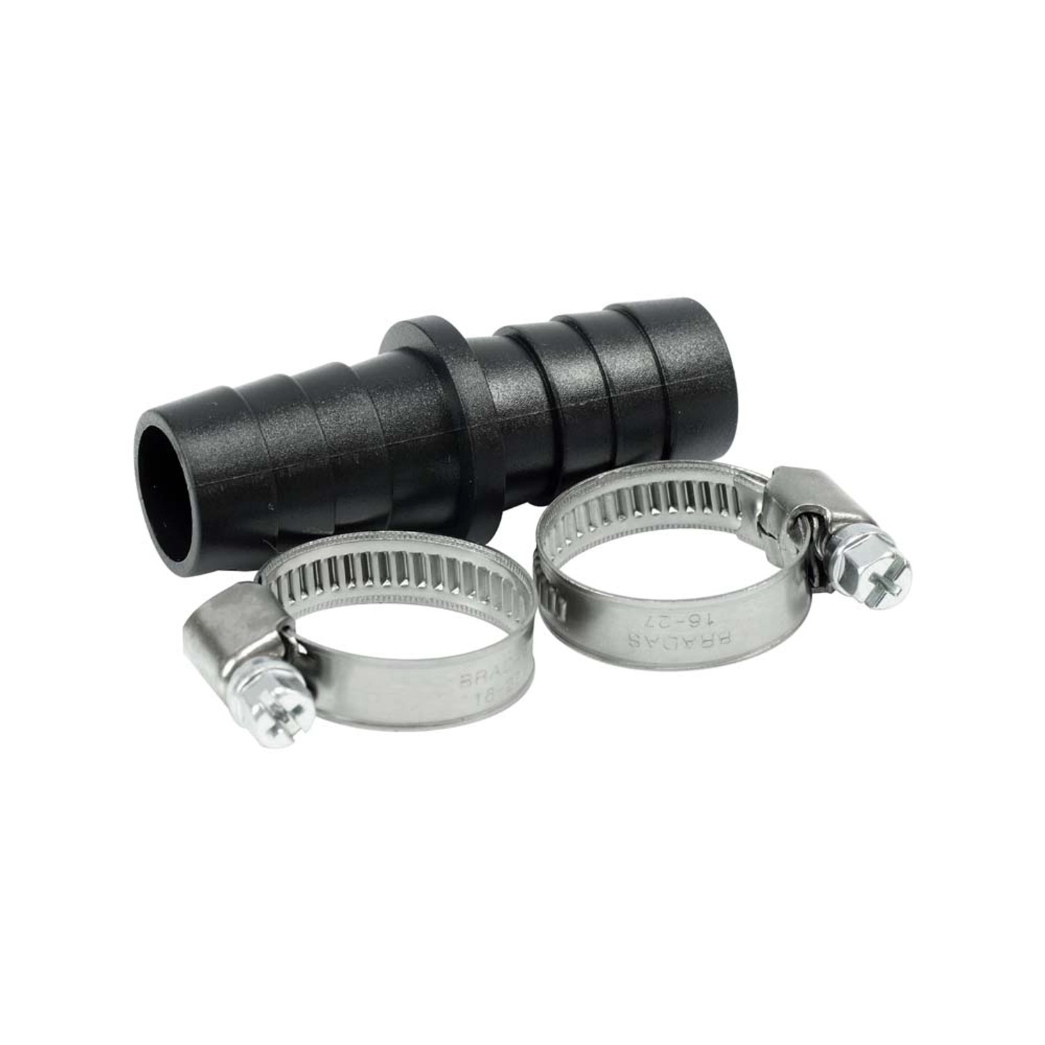 Łącznik węża odpływowego pralki z opaskami 17x17