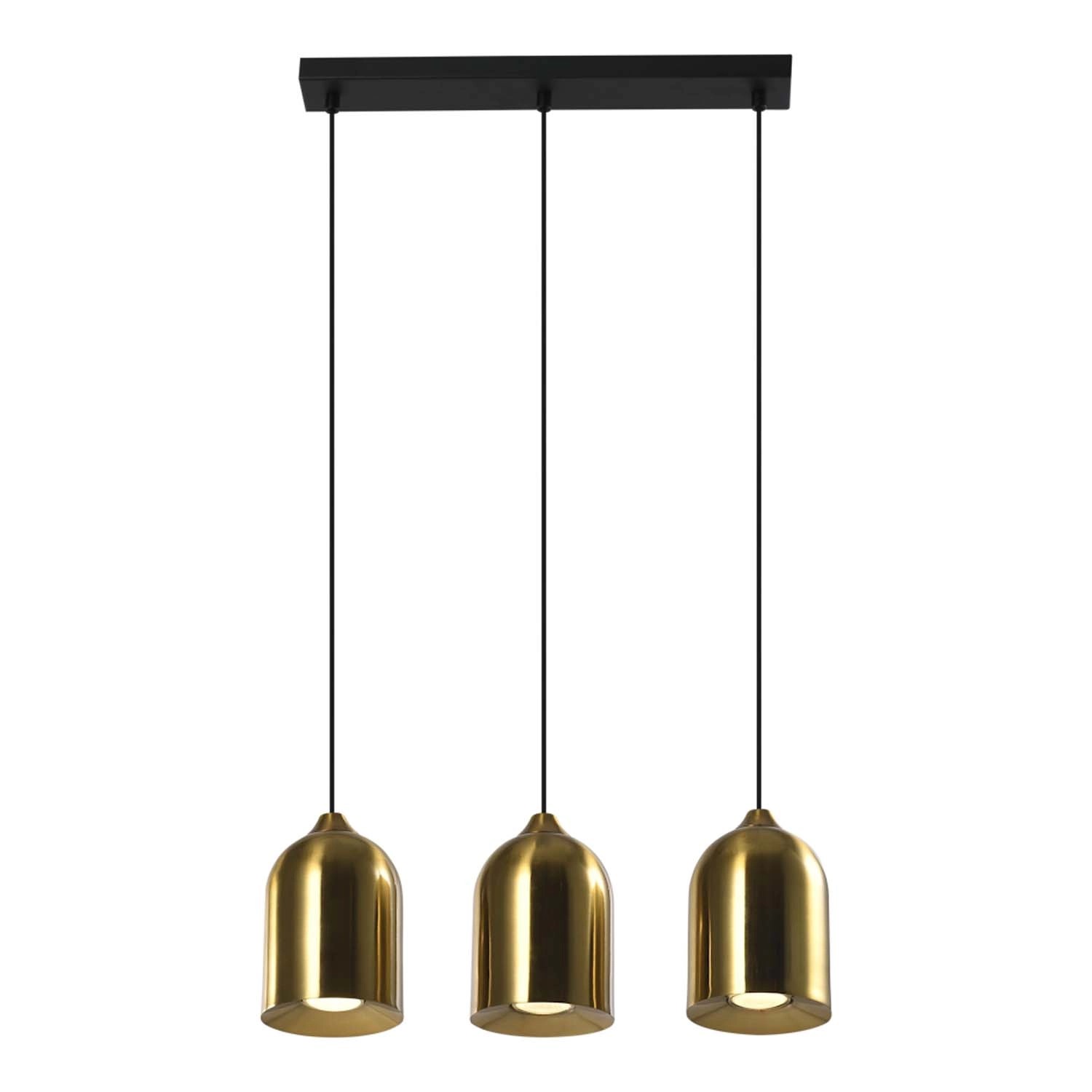 Light Prestige Lampa wisząca Nilo 3xGU10 max. 5W LED złota