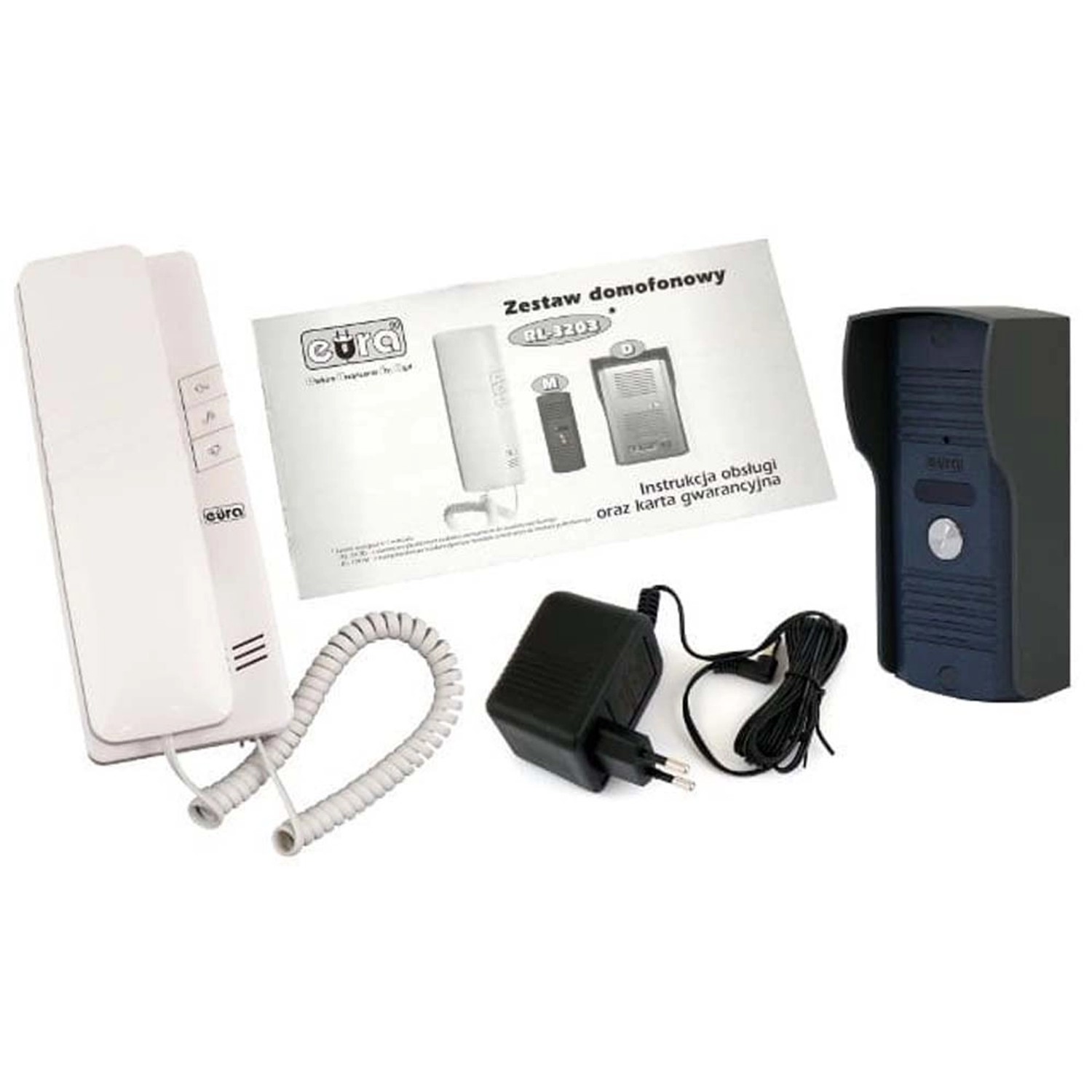 Domofon ADP-42A3 1 rodzinny biały