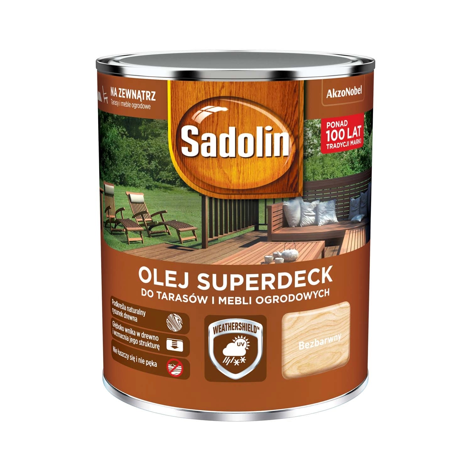 Sadolin Olej Superdeck do tarasów i mebli ogrodowych bezbarwny 0,75L