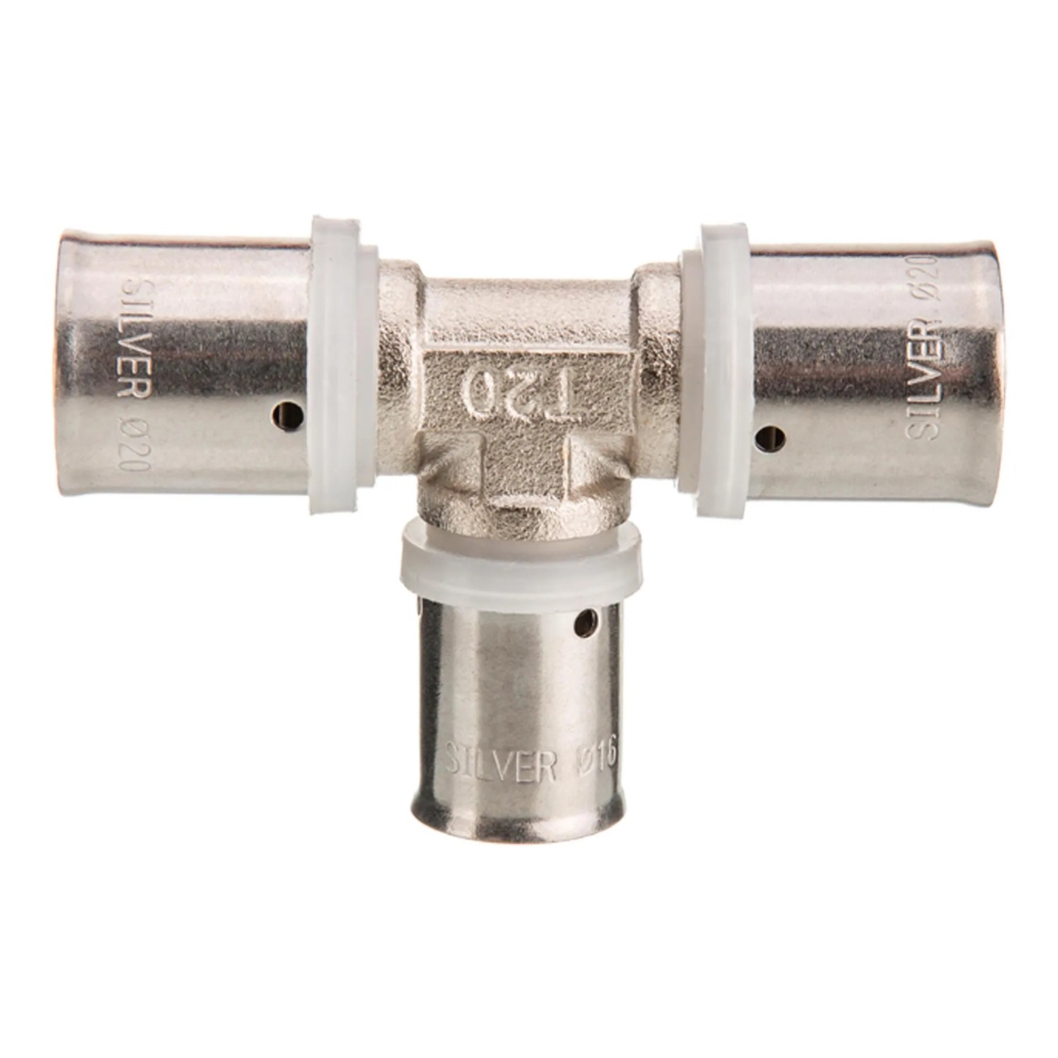 Invena Trójnik redukcyjny 20x16x20 srebrny