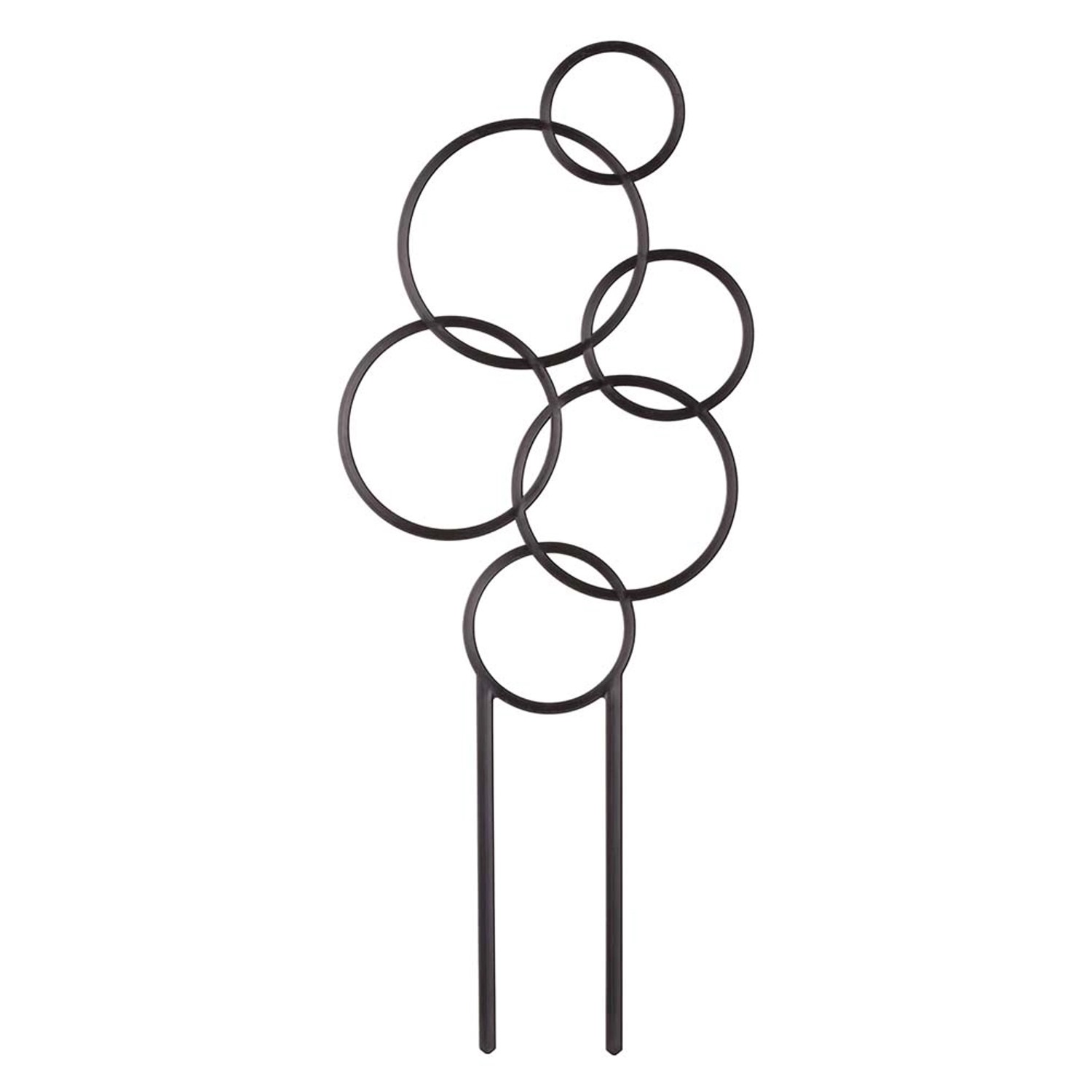 Podpora do roślin okręgi czarny - 15 x 37,5 cm