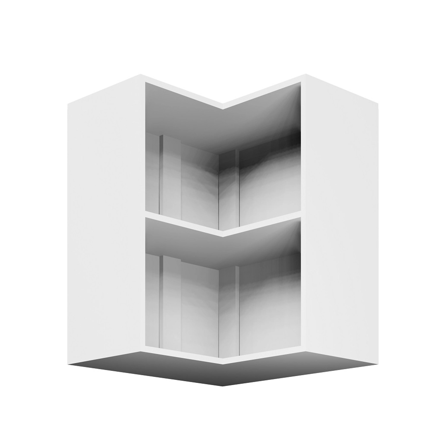 Korpus górny narożny 60 cm biały mat