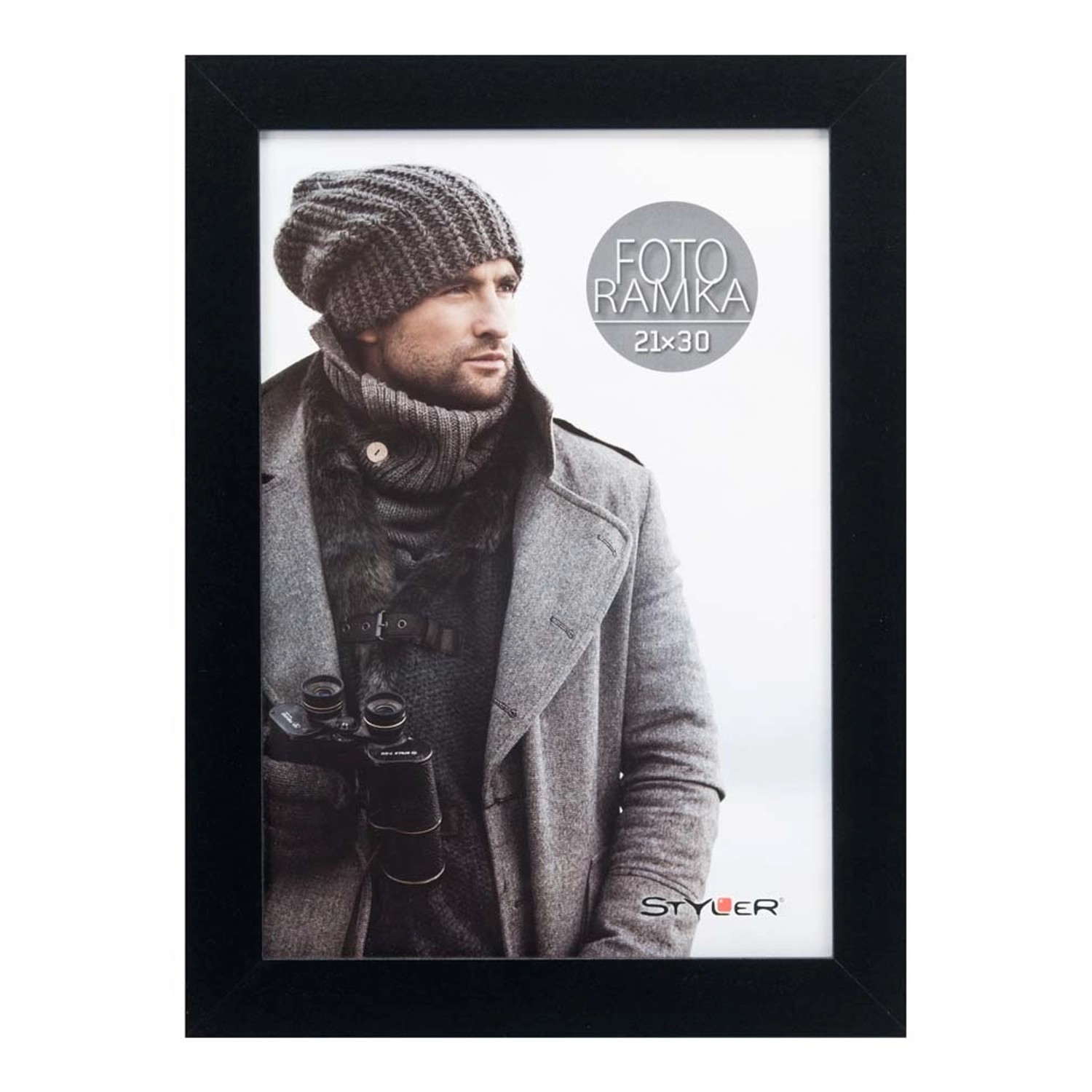 Ramka NARVIK AK czarna 21 cm x 30 cm