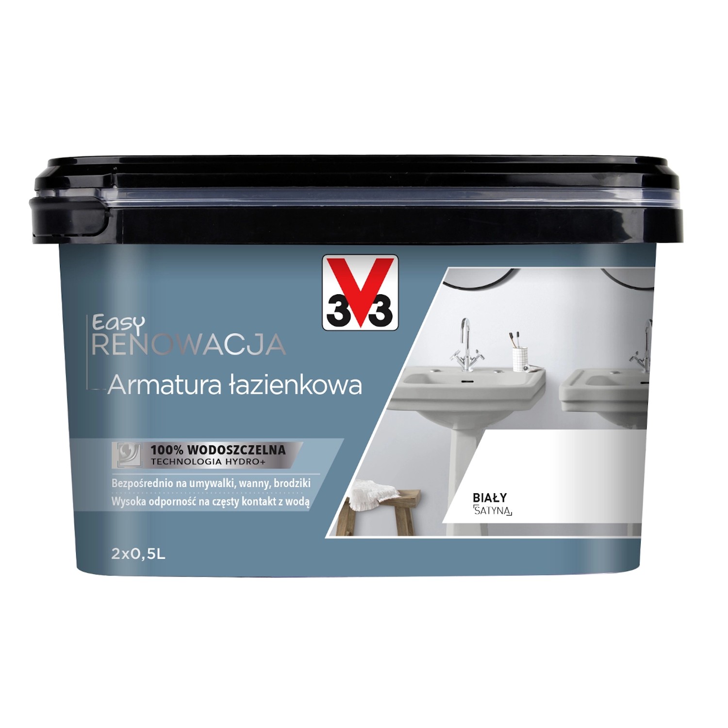 Farba V33 Easy Renowacja Armatura Łazienkowa bialy 1l