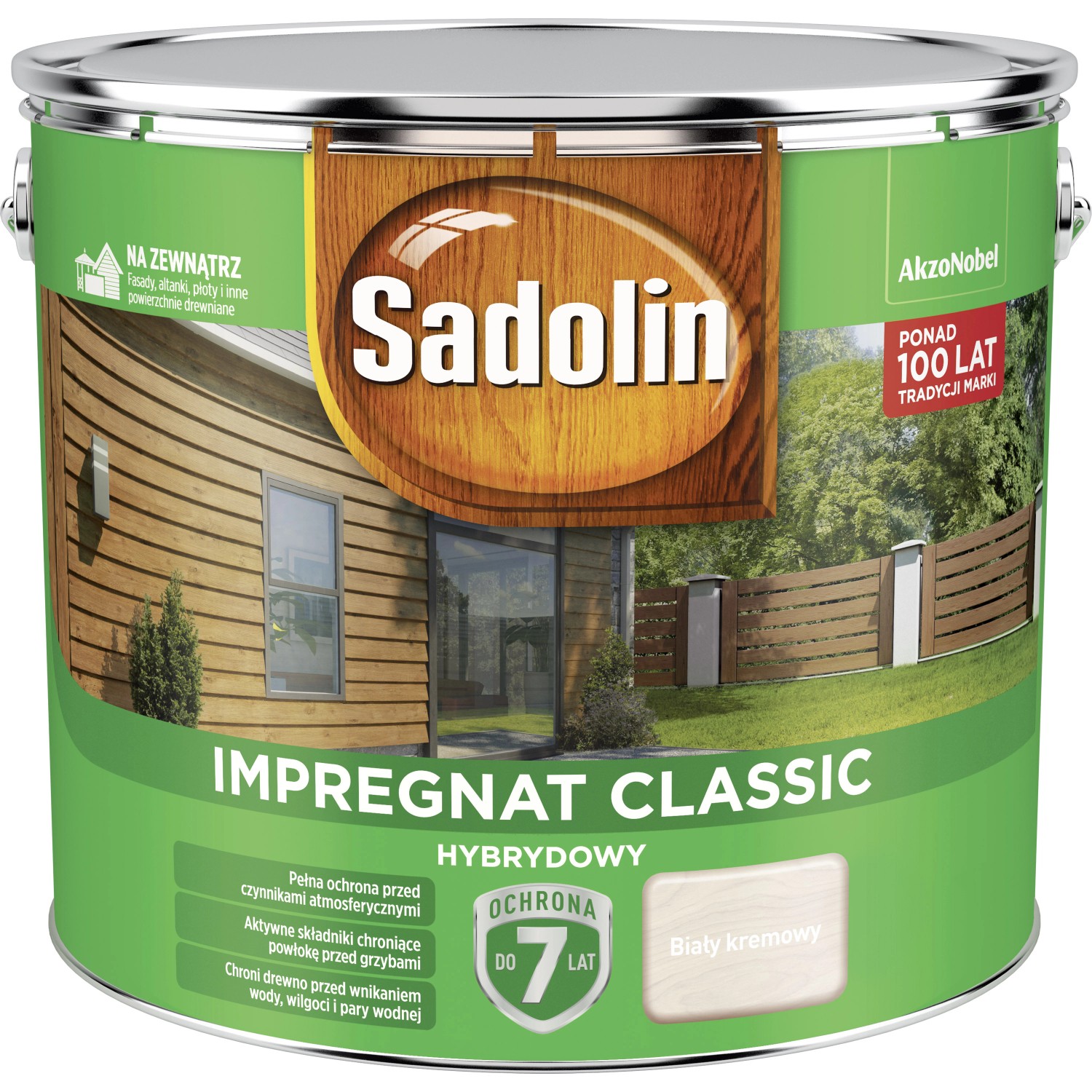 Sadolin Impregnat Classic biały kremowy - 9L