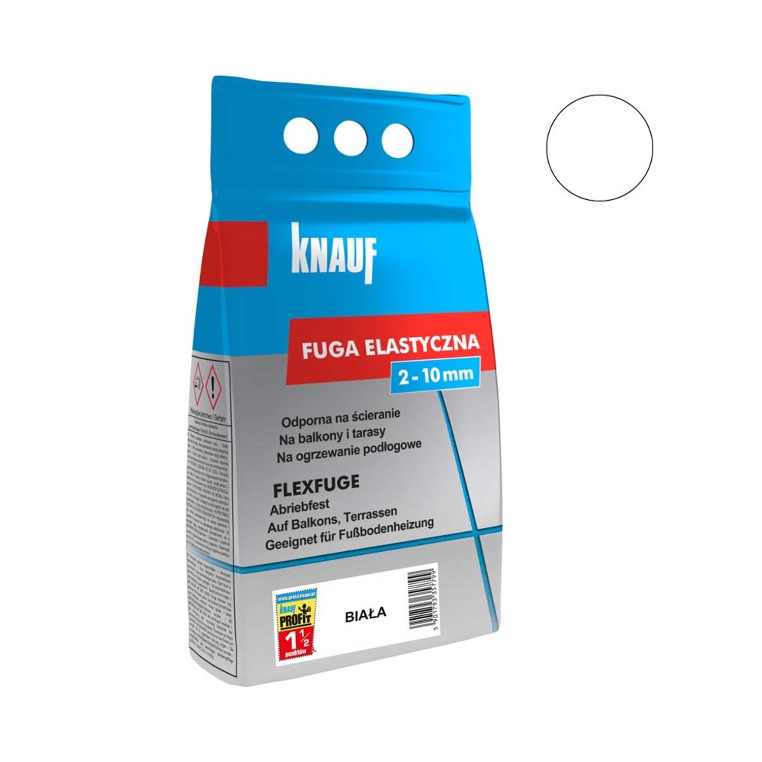 Knauf Fuga elastyczna biała 1,5 kg