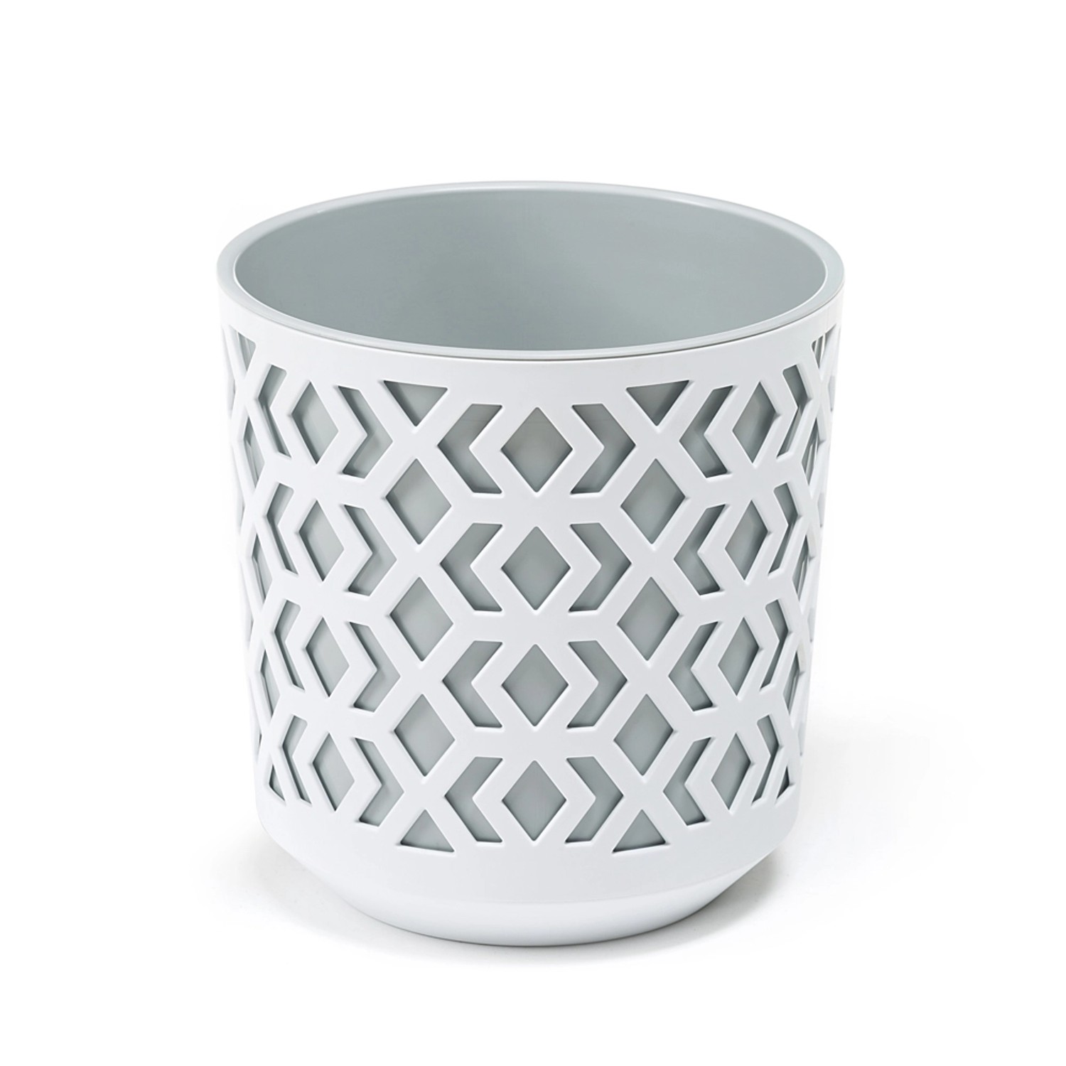 Osłonka Aztek korpus biały wkład szary 30cm