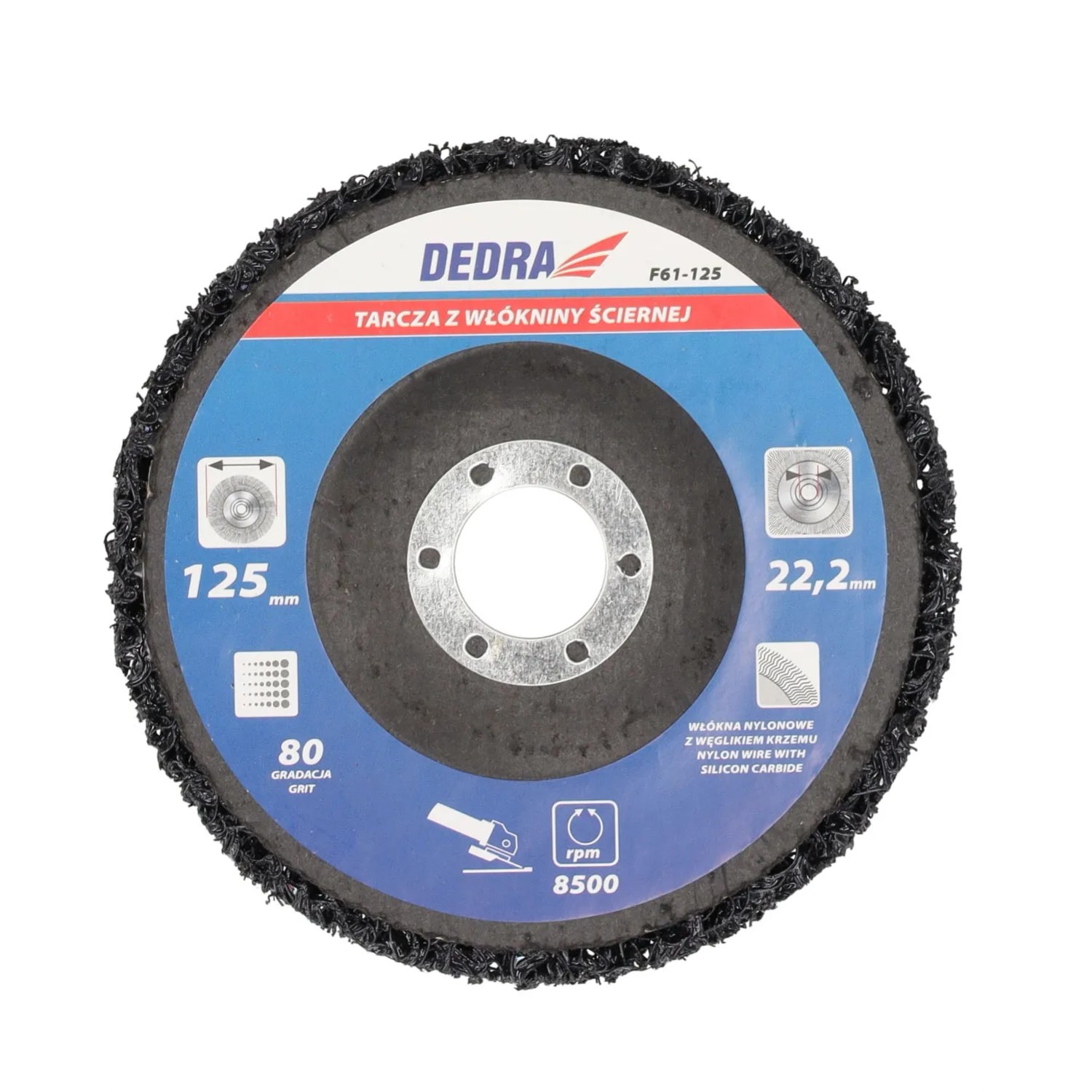 Dedra Tarcza włókniny ściernej 125x22,2 mm