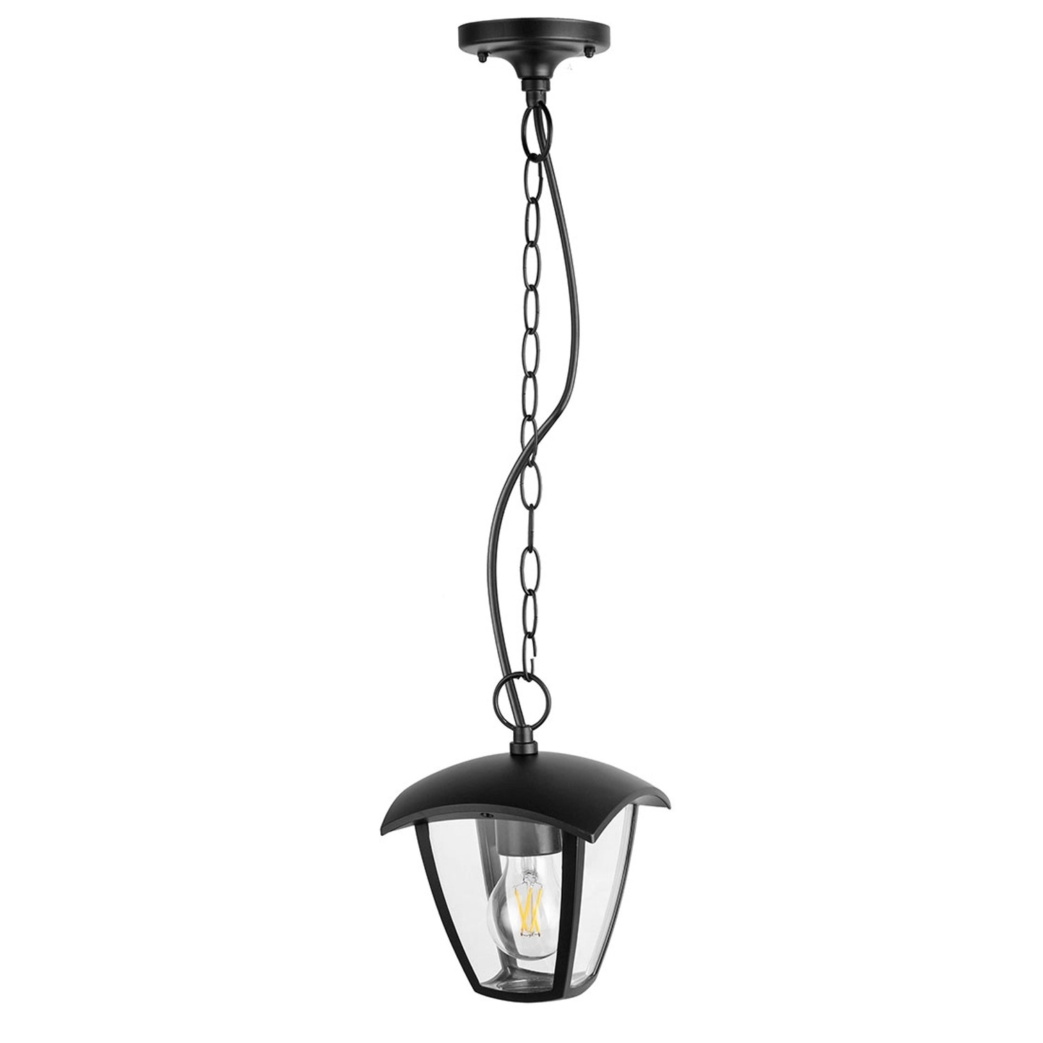Lampa ogrodowa wisząca IGMA 1xE27 12W czarna