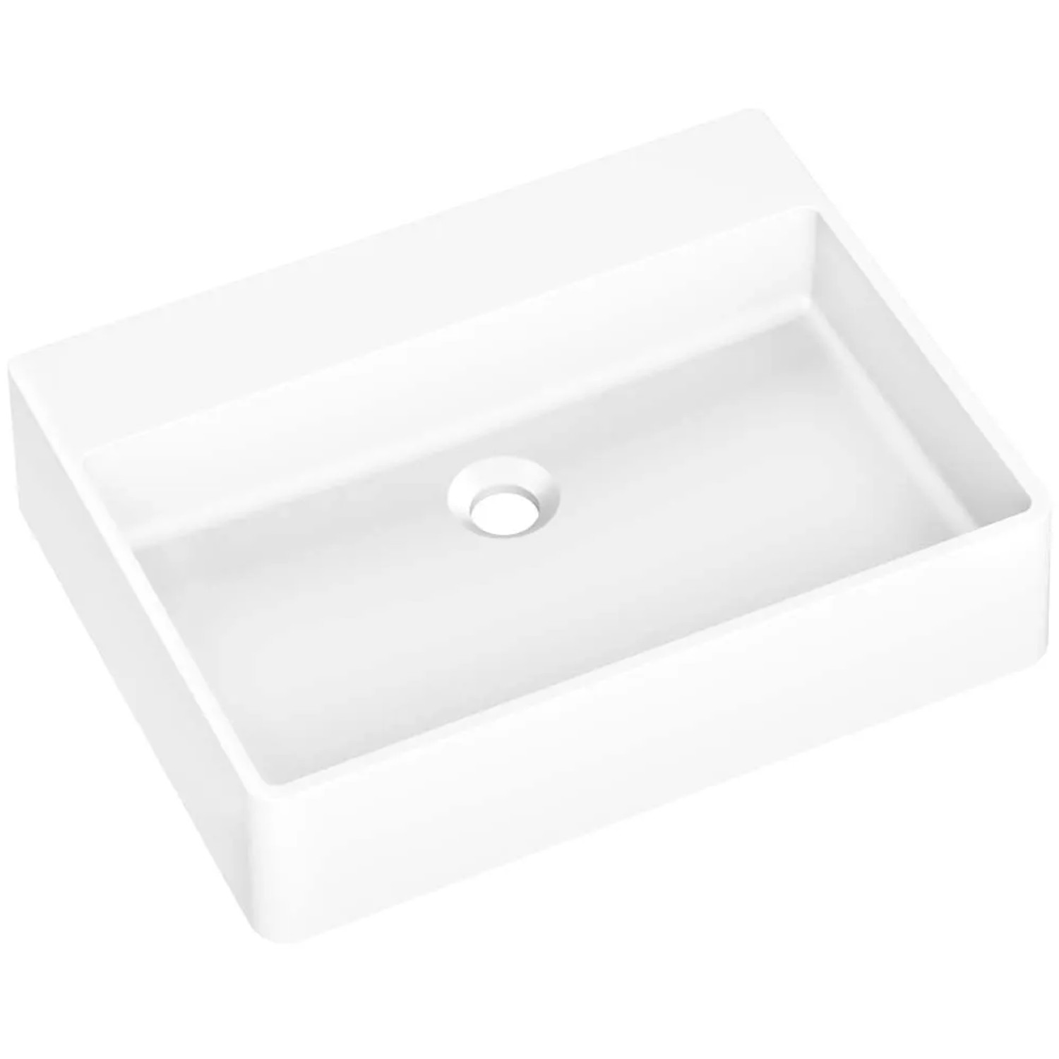 Axis Umywalka SILBA 55 nablatowa granitowa biała