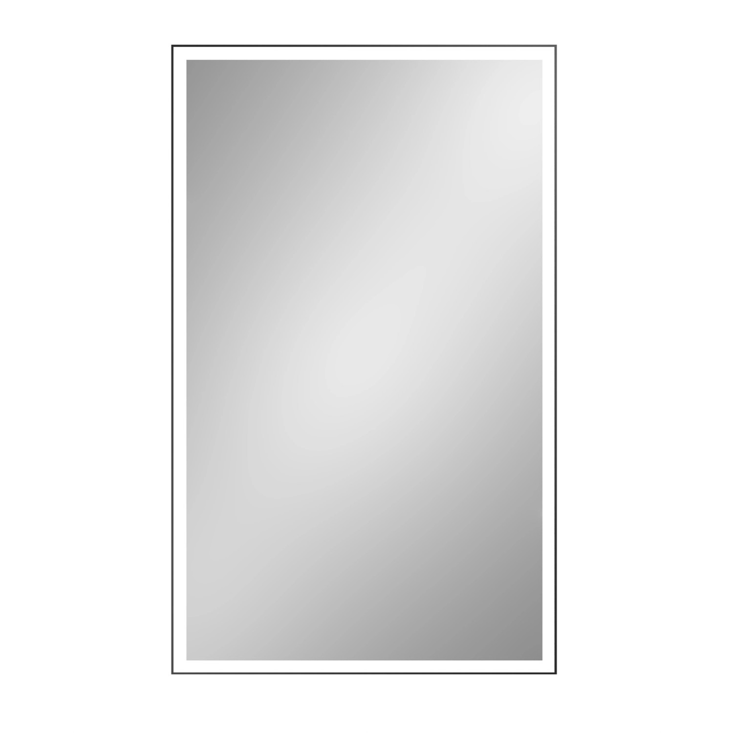 Lustro z LED Classic Line czarna rama 65x100