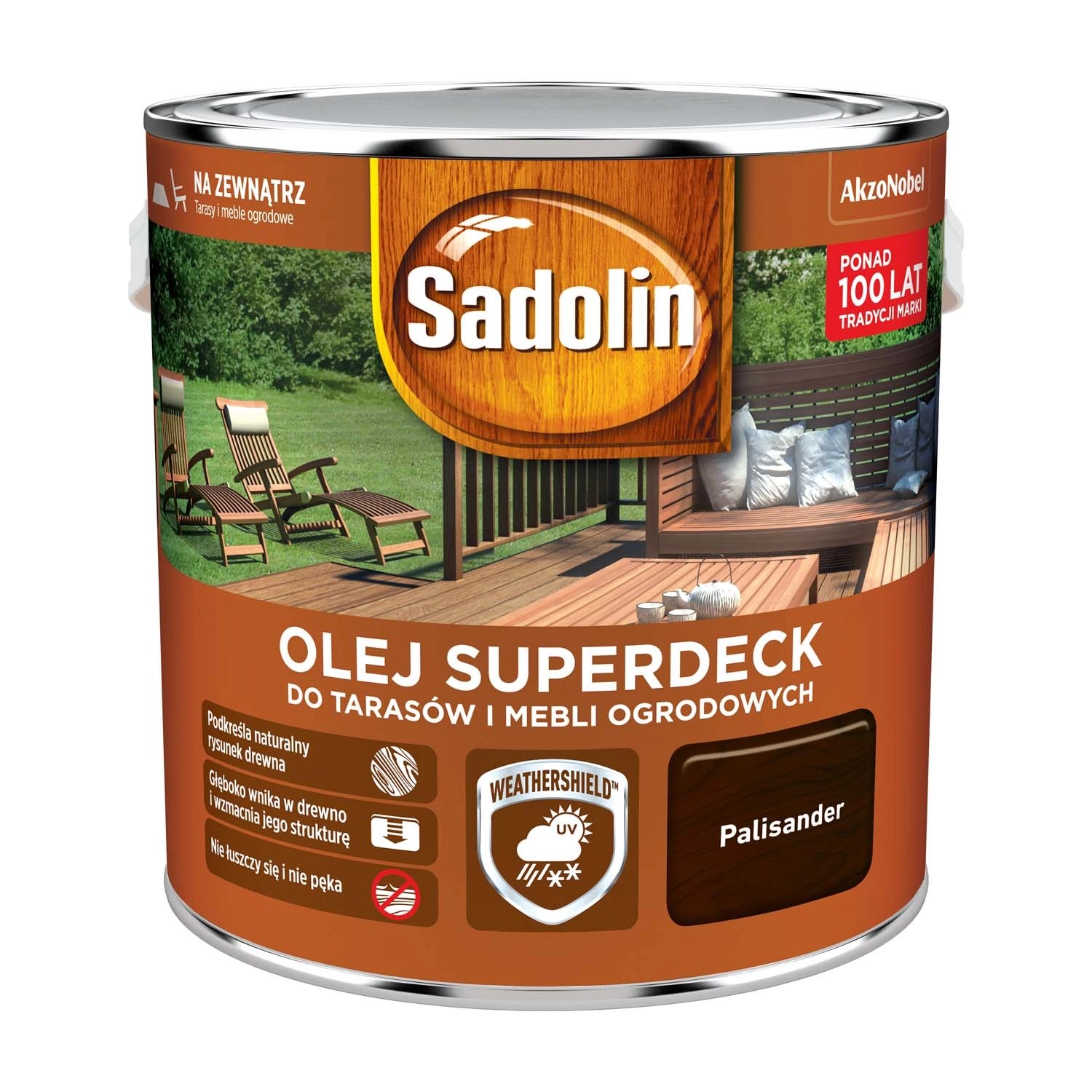 Sadolin Olej Superdeck do tarasów i mebli ogrodowych palisander 2,5L
