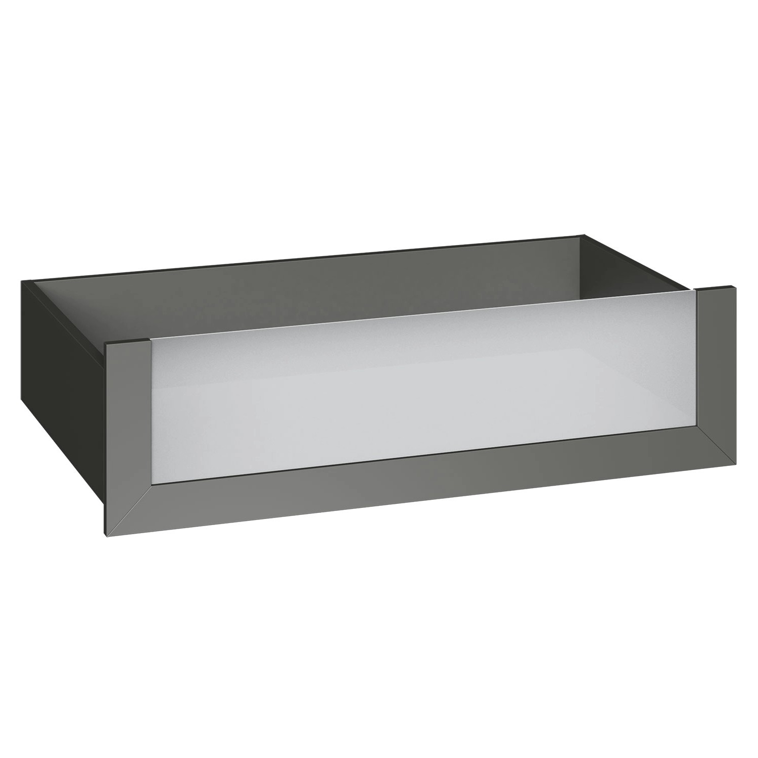 Szuflada grafit ze szklanym frontem 100 x 25 cm Garderoby/Szafy Modułowe