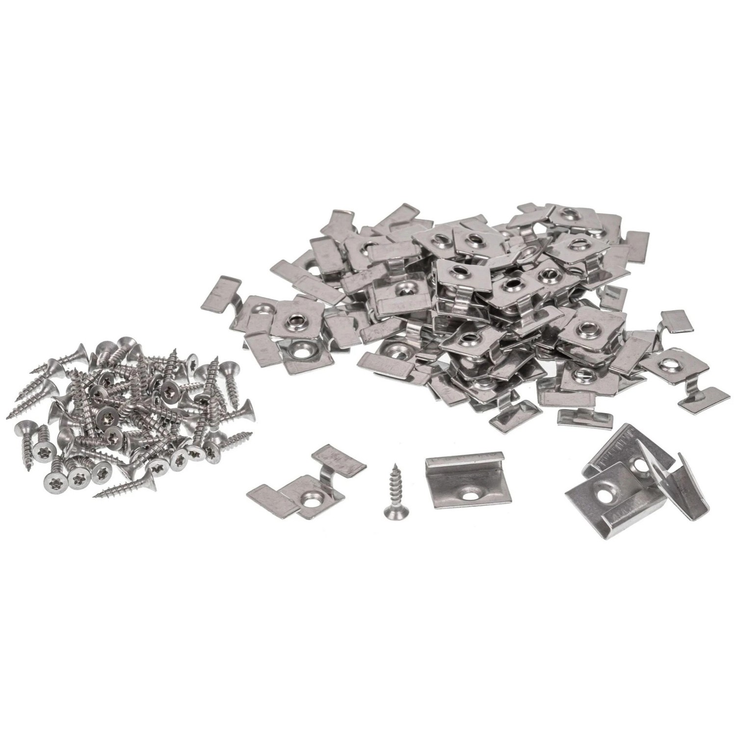 Klipsy montażowe do WPC ze stali nierdzewnej