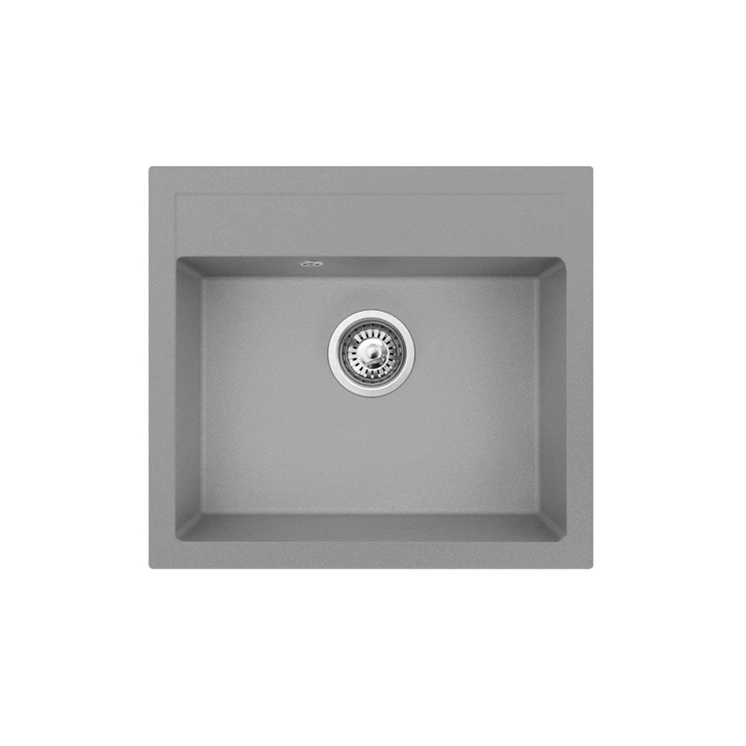 Pyramis Zlewozmywak Poros 1-kom. szary 56x51 cm