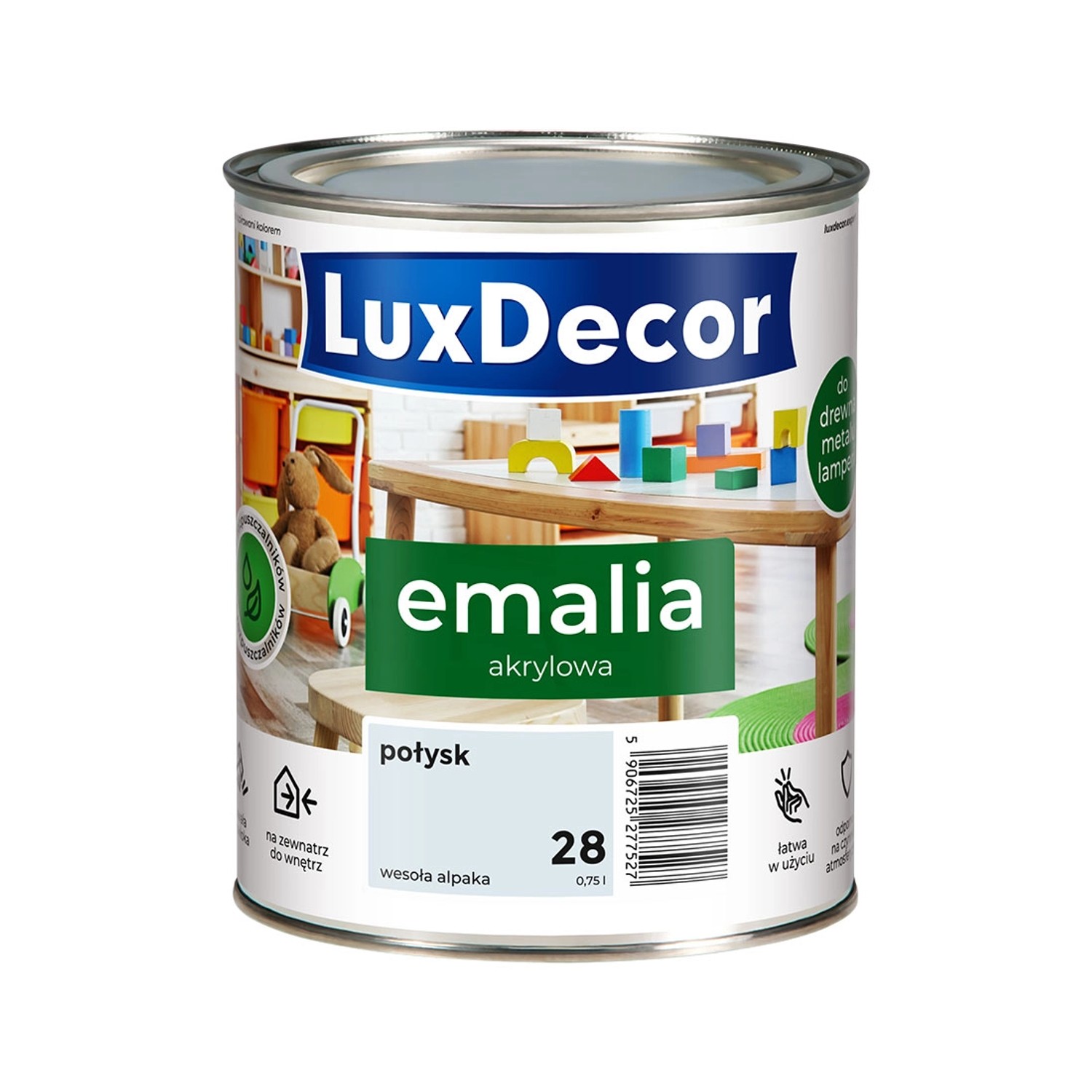 Emalia akrylowa LuxDecor wesoła alpaka połysk 0,75L