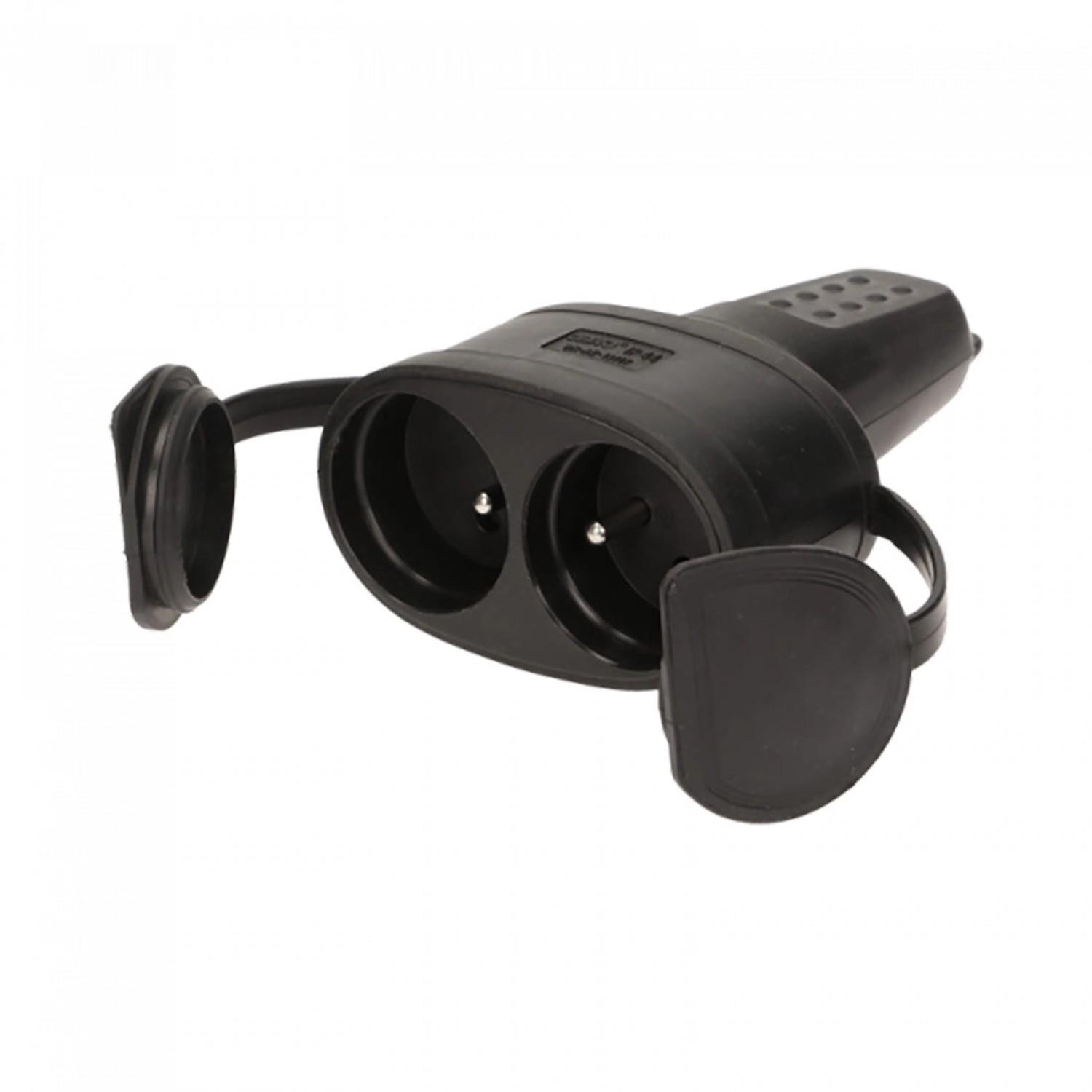 Orno Gniazdo 2P+Z podwójne gumowe IP44