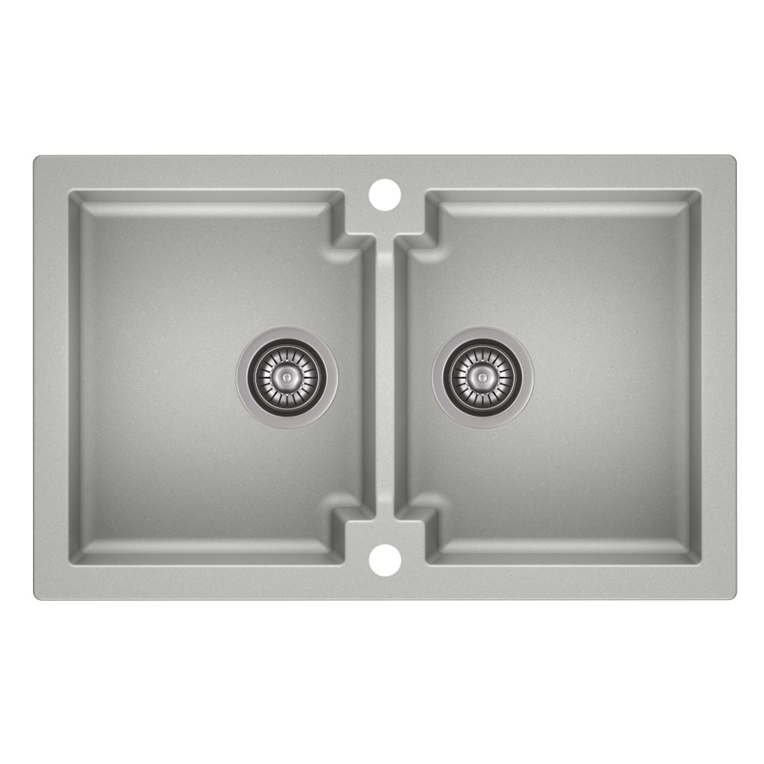 Zlewozmywak Mojito 16 2-kom. szary 79x50 cm