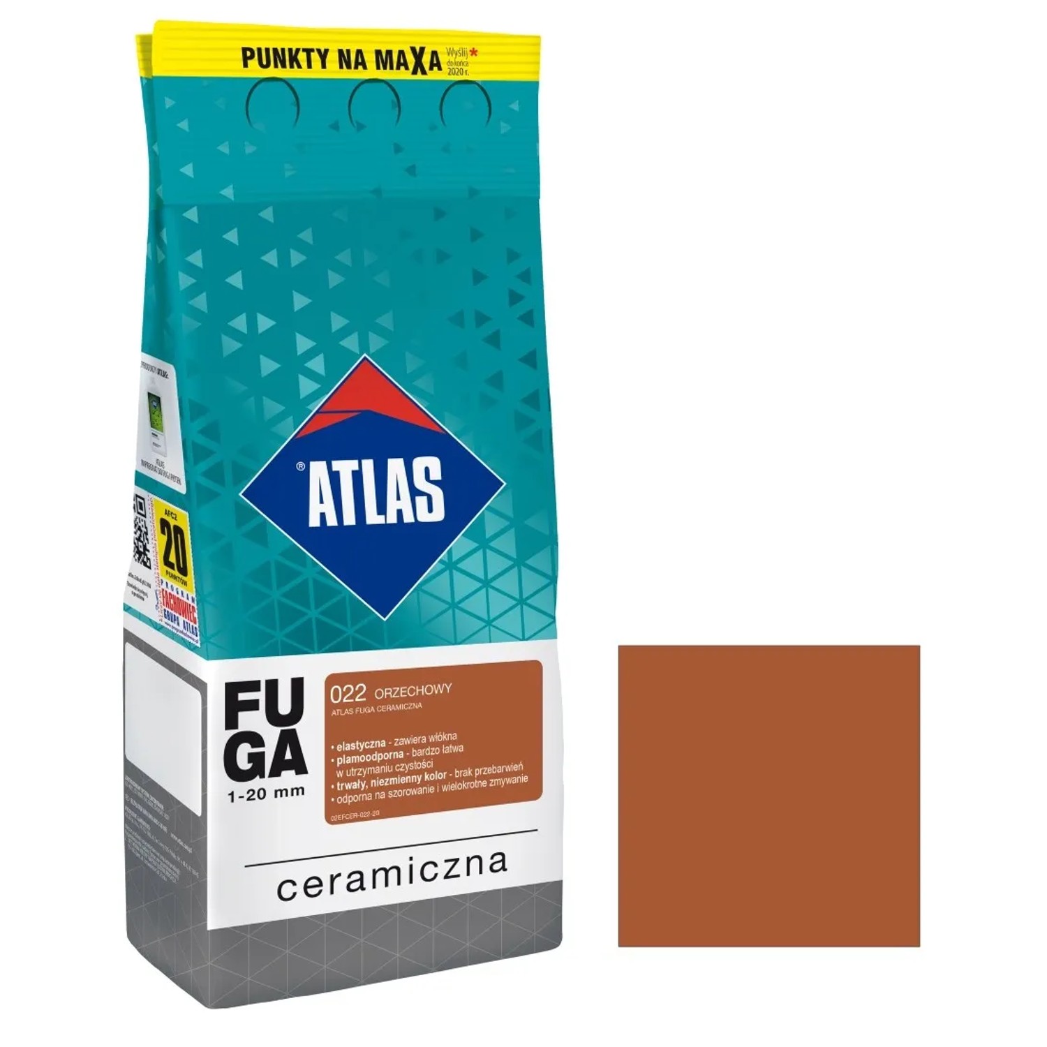 Atlas Fuga ceramiczna 022 orzechowy 2 kg
