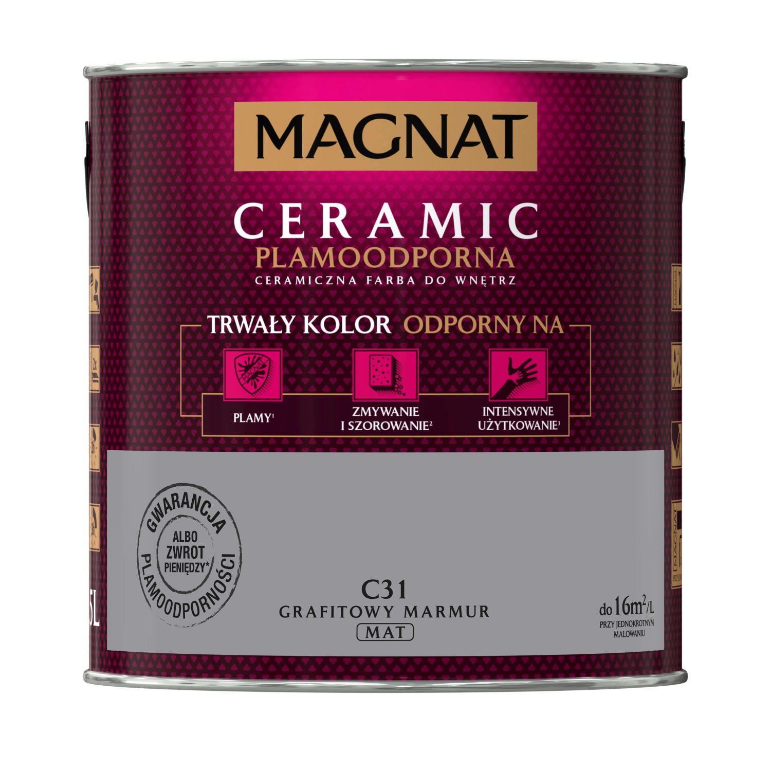 Farba Magnat Ceramic grafitowy marmur 2,5 l