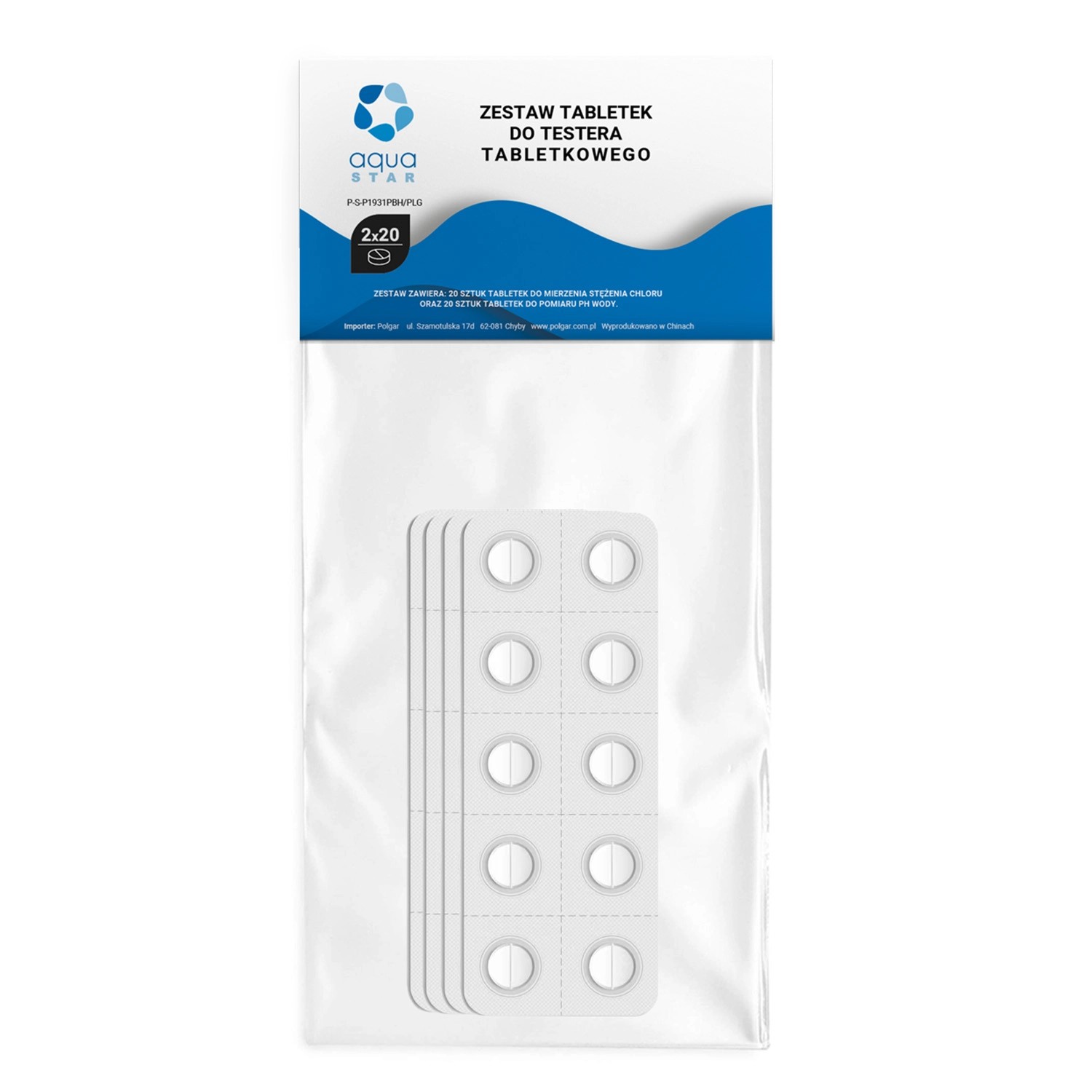 Zestwa tabletek do testera tabletkowego 2 x 20 szt.