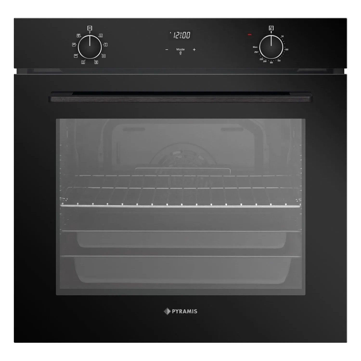 Pyramis Piekarnik do zabudowy PO78072008SBL czarny 59,5 cm