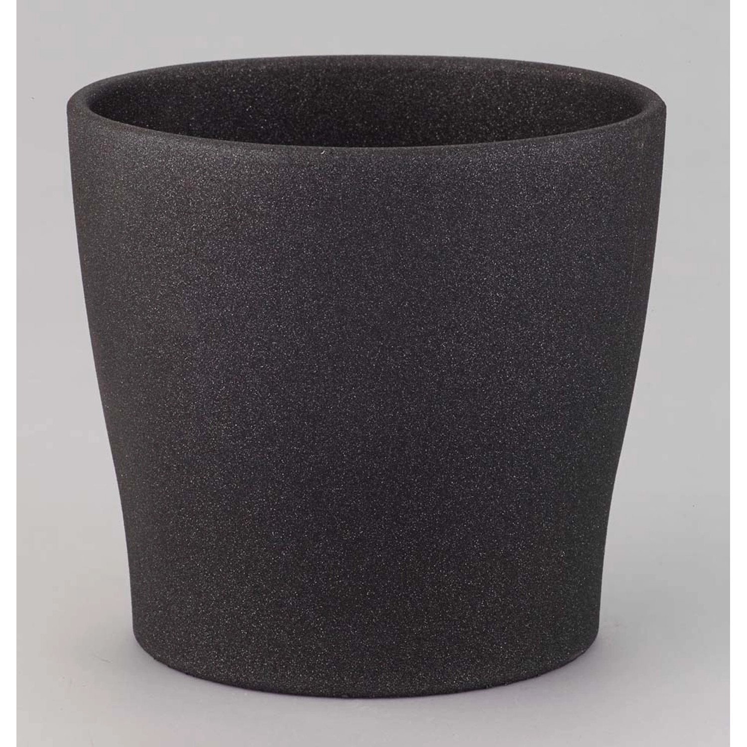 Doniczka Toscania graphit metalic - śr. 16 cm