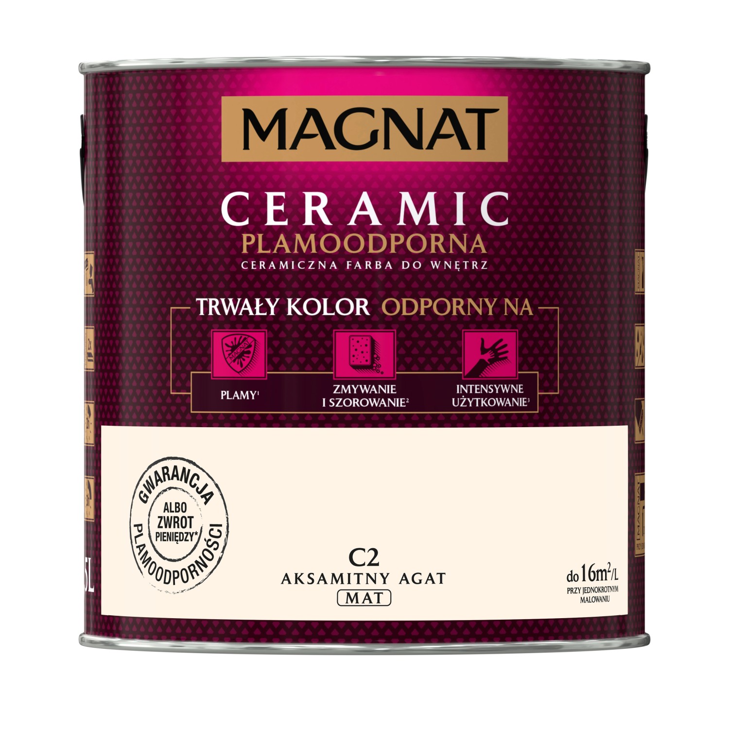 Farba Magnat Ceramic aksamitny agat 2,5 l