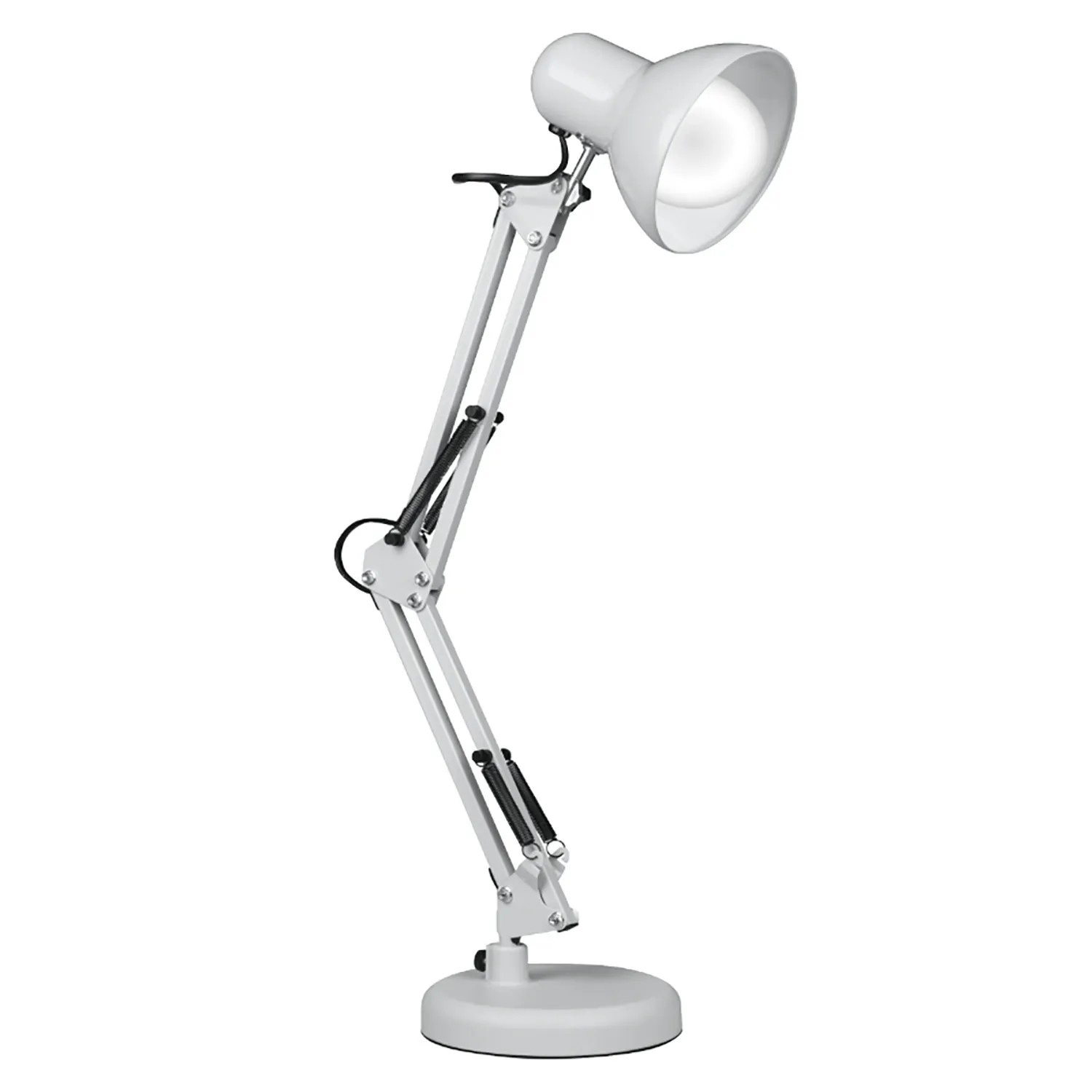 DPM Lampka biurkowa kreślarska składana 1xE27 40W biała
